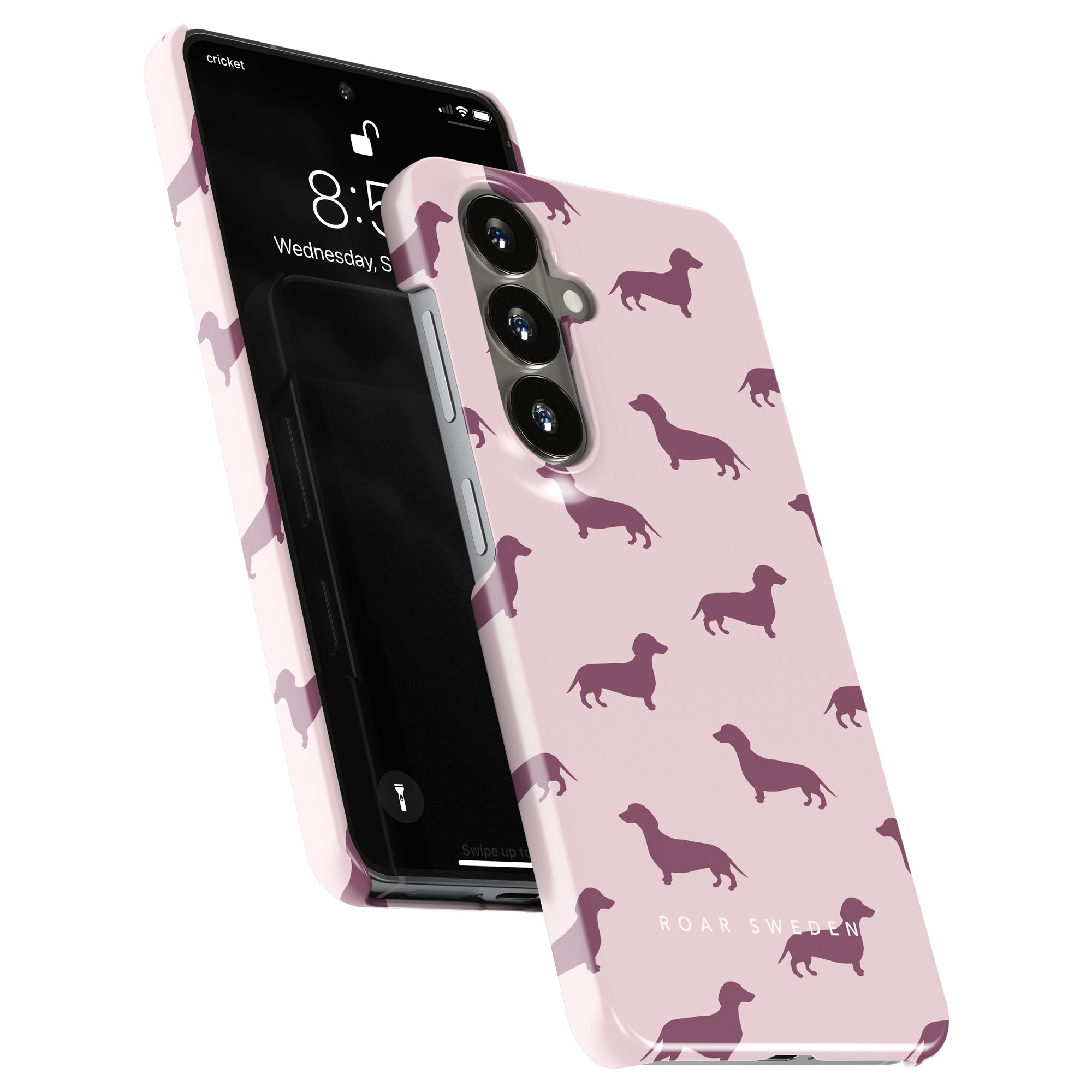Pink Dachshund - Slim case - Roar Sweden