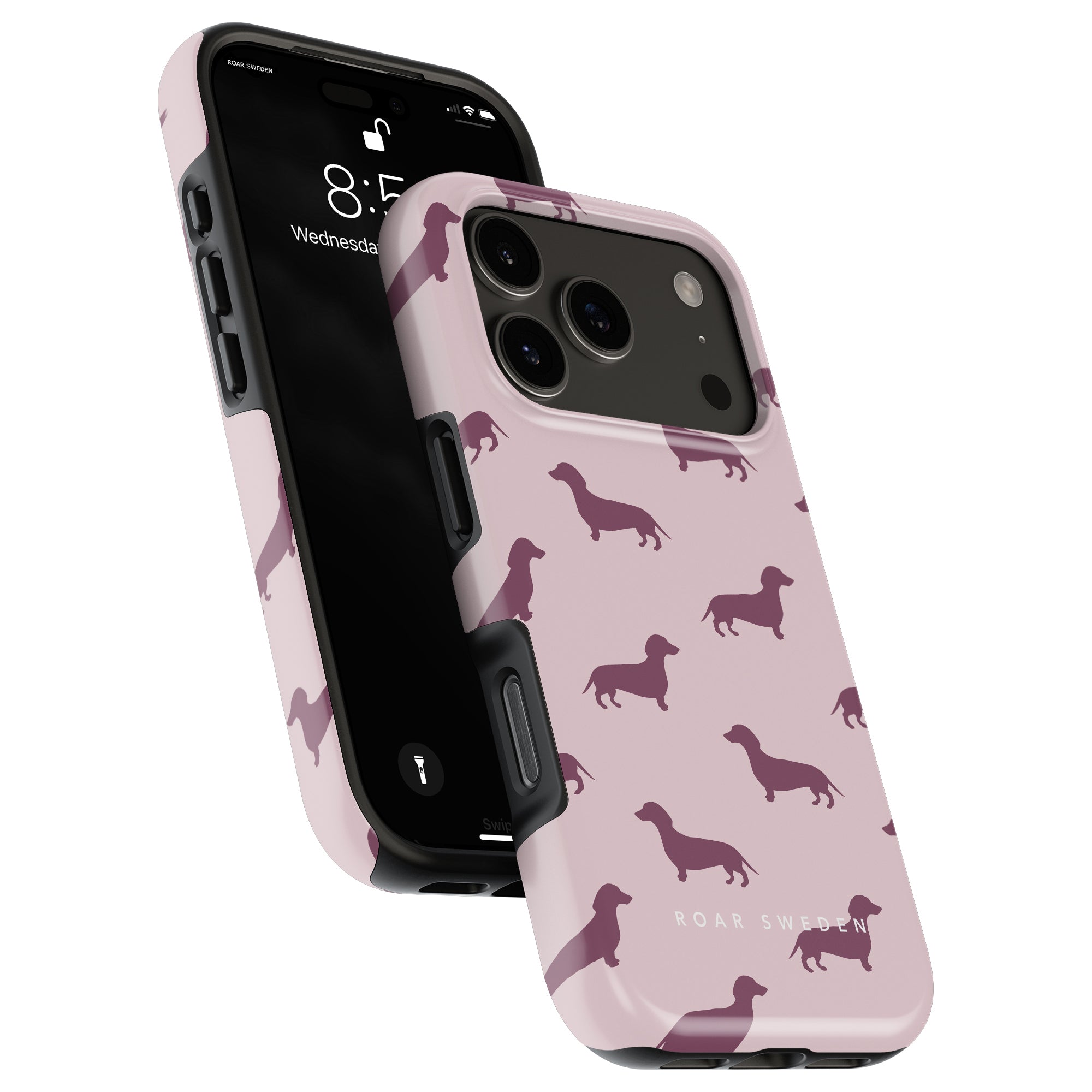 Dachshund Tough mobilskal – Pink Dachshund