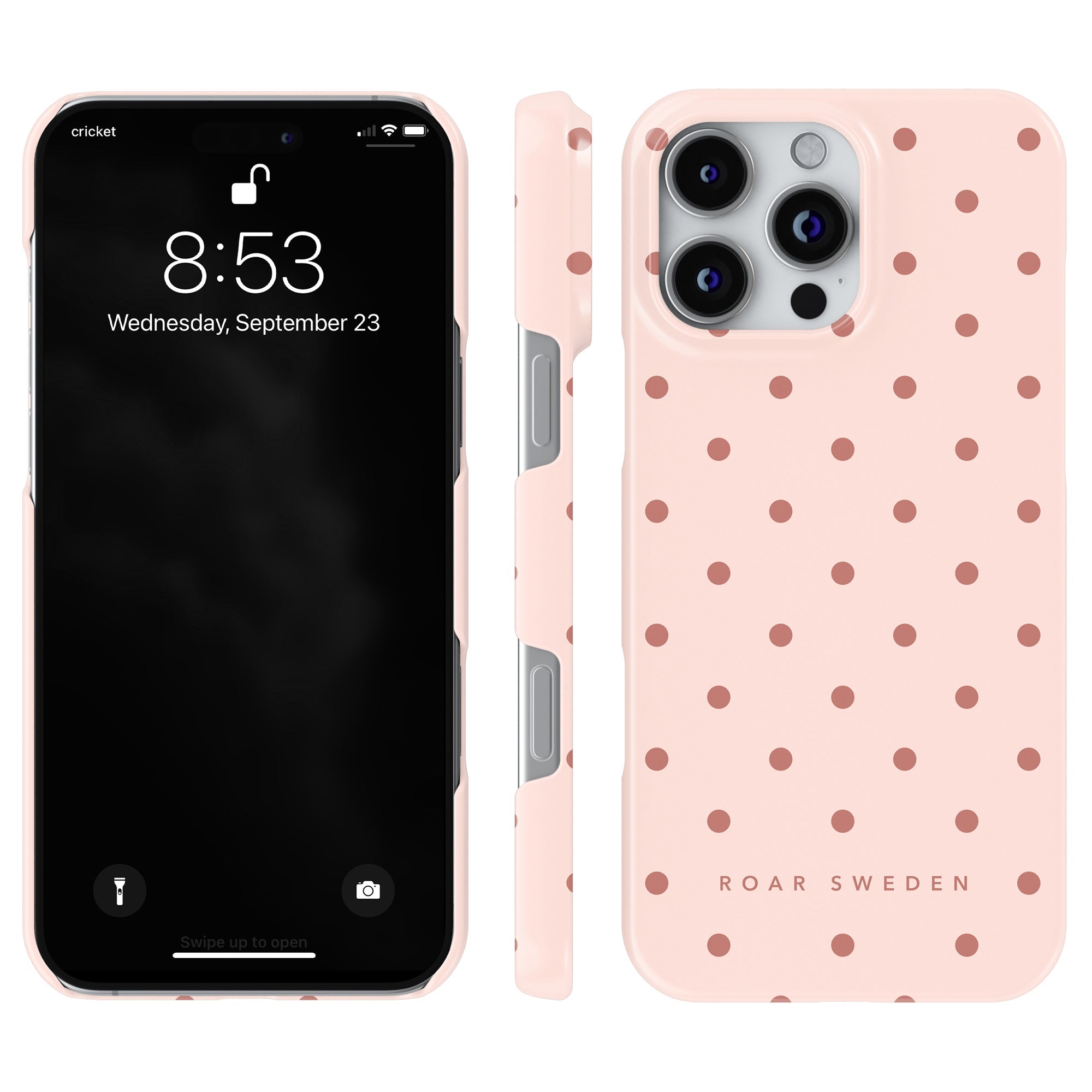 Slim mobilskal – Pink Dots