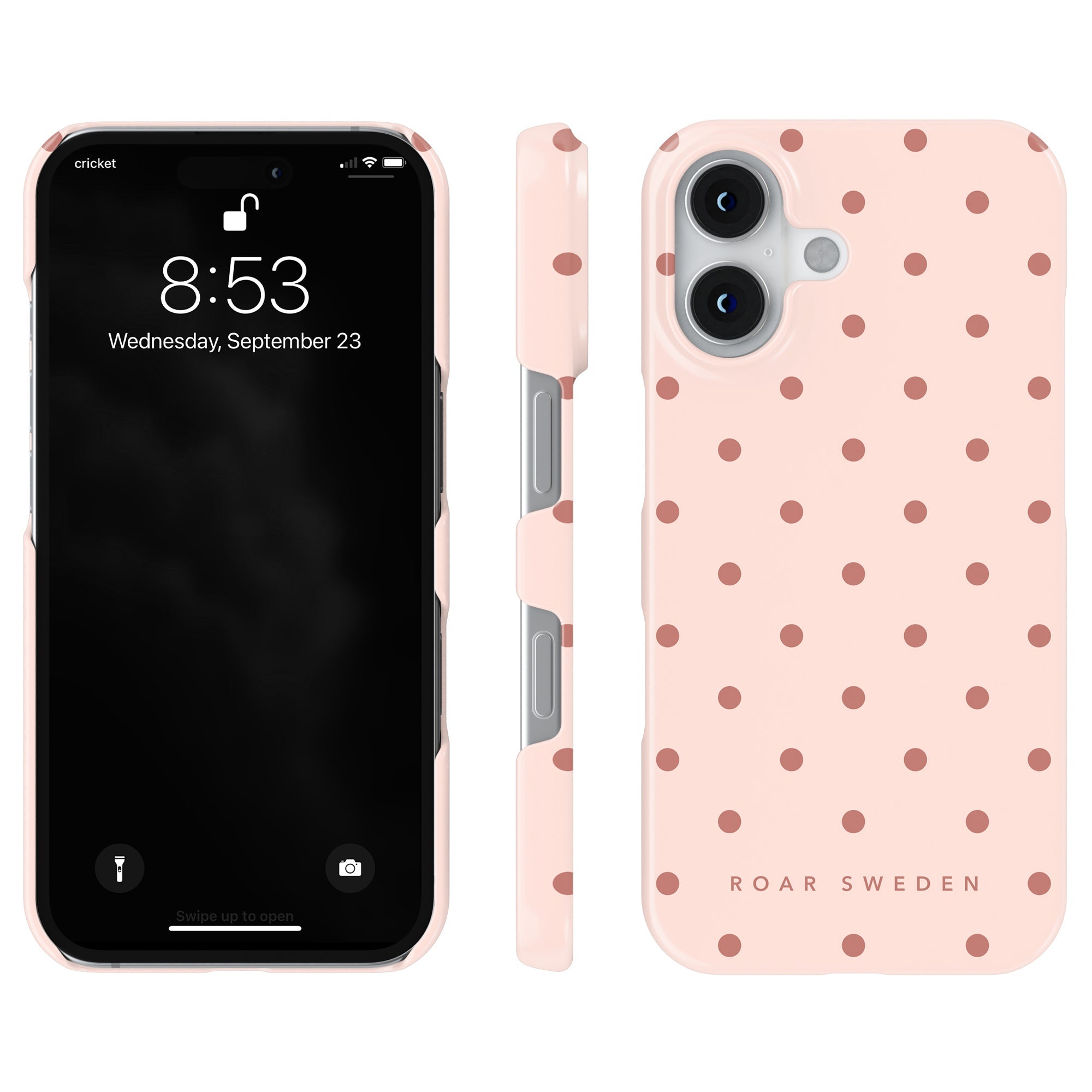 Slim mobilskal – Pink Dots