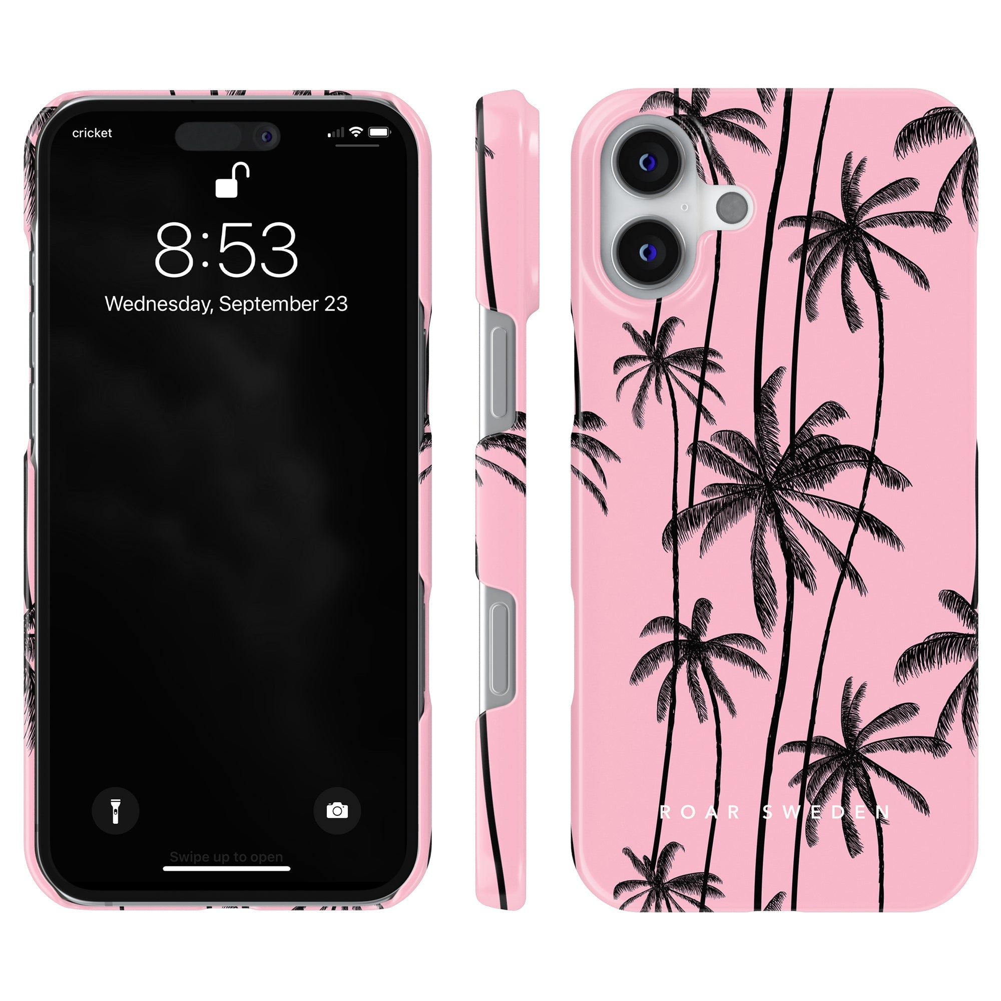 Slim mobilskal – Pink Palms