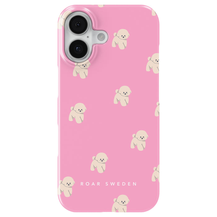 Slim mobilskal – Pink Bichon