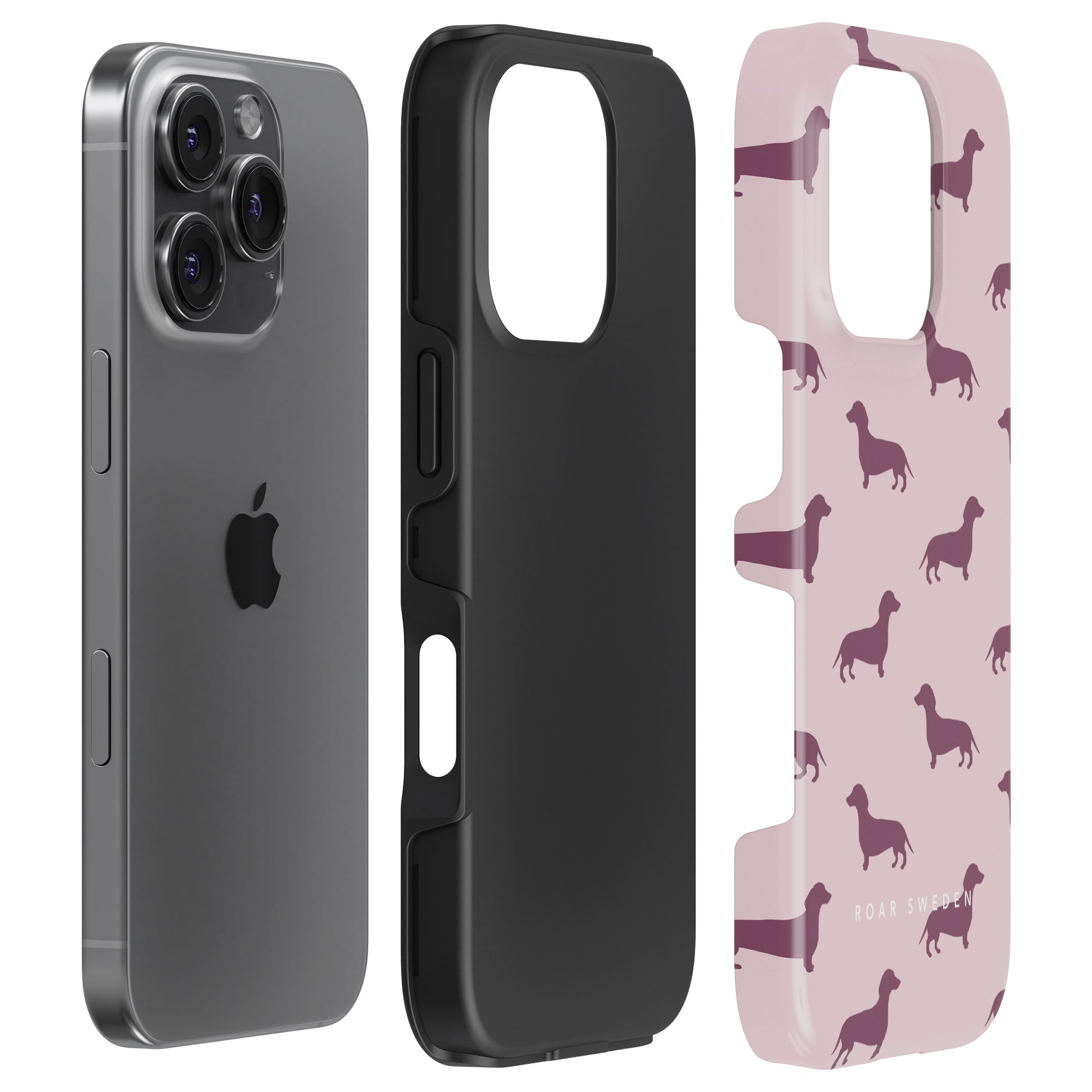 Dachshund Tough mobilskal – Pink Dachshund