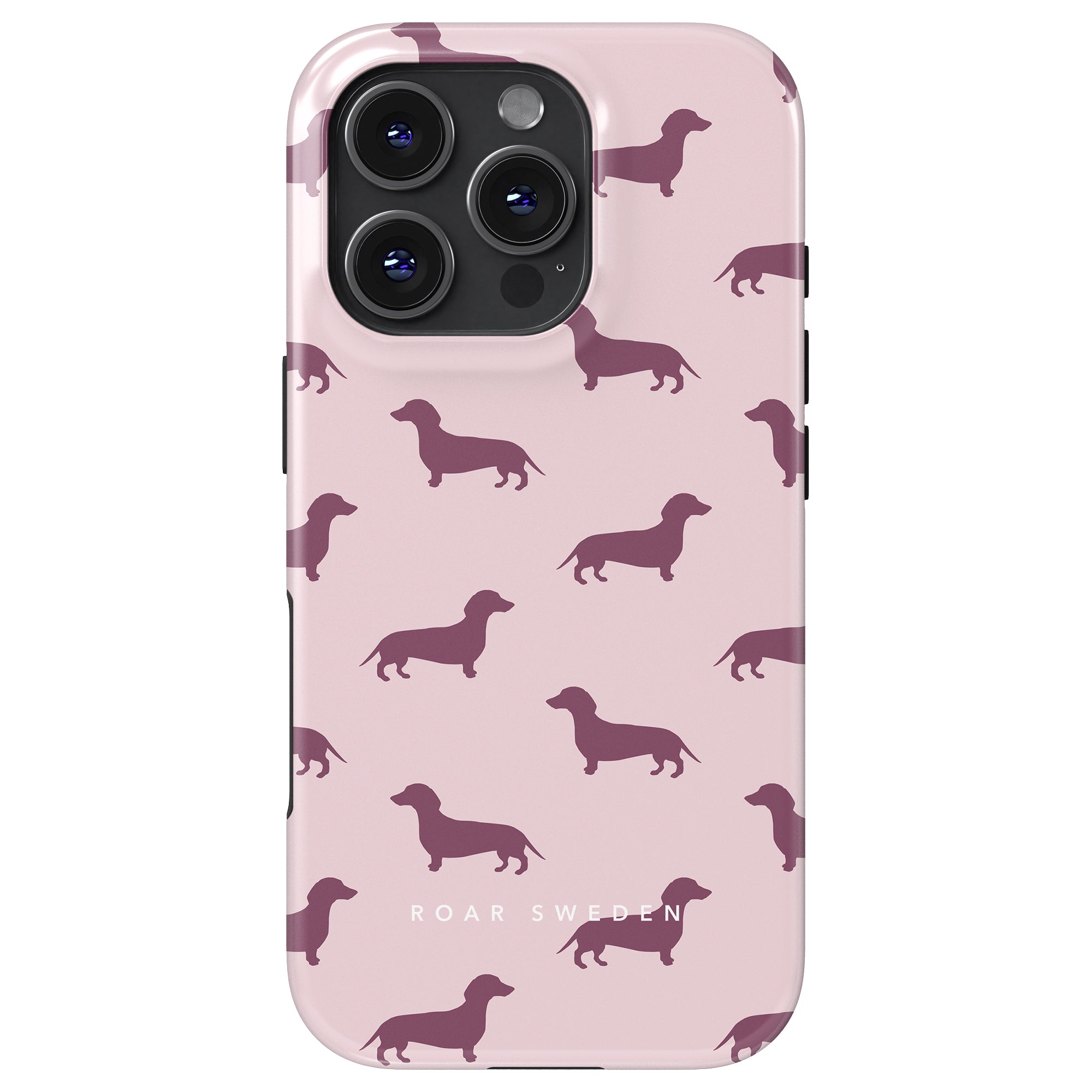 Dachshund Tough mobilskal – Pink Dachshund
