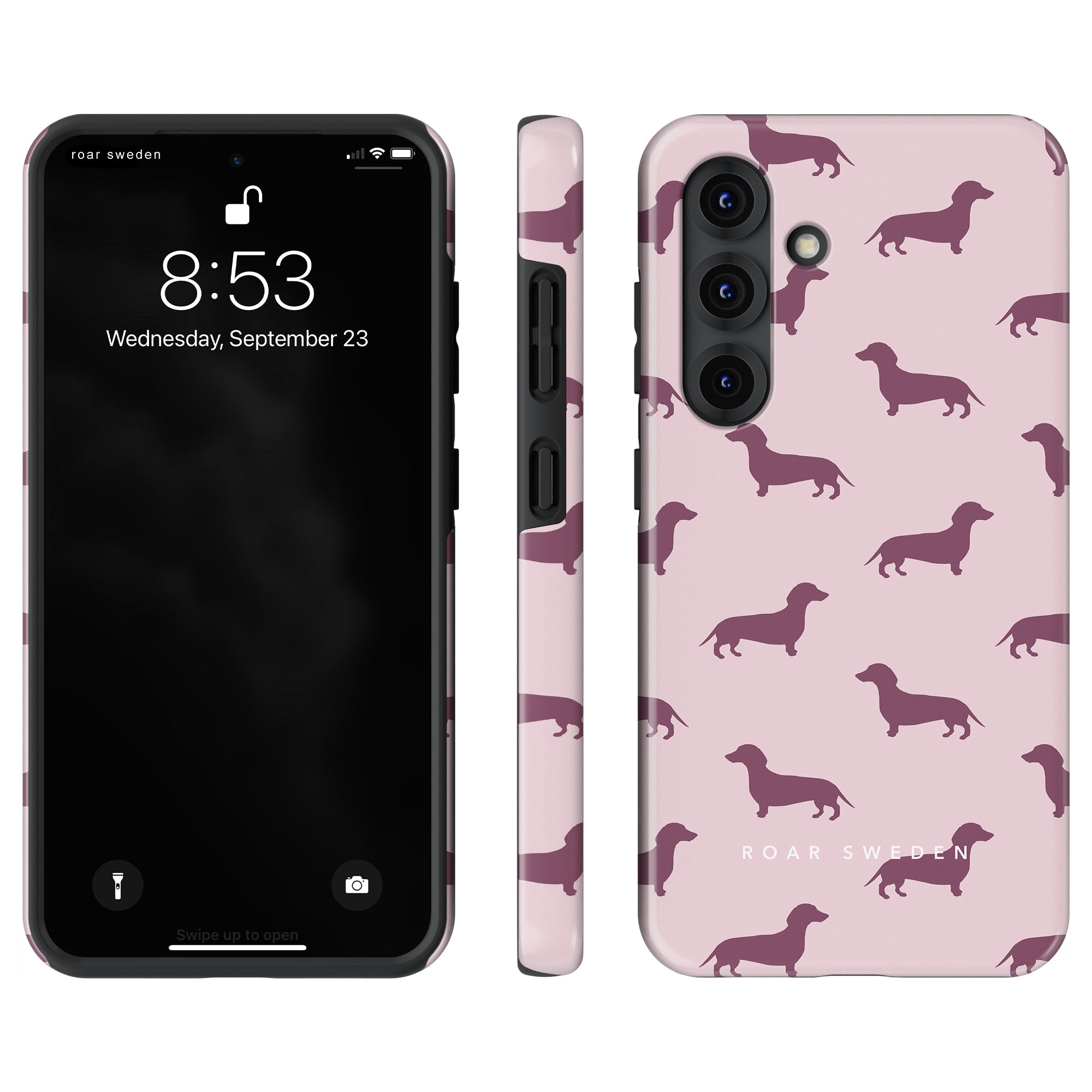 Dachshund Tough mobilskal – Pink Dachshund