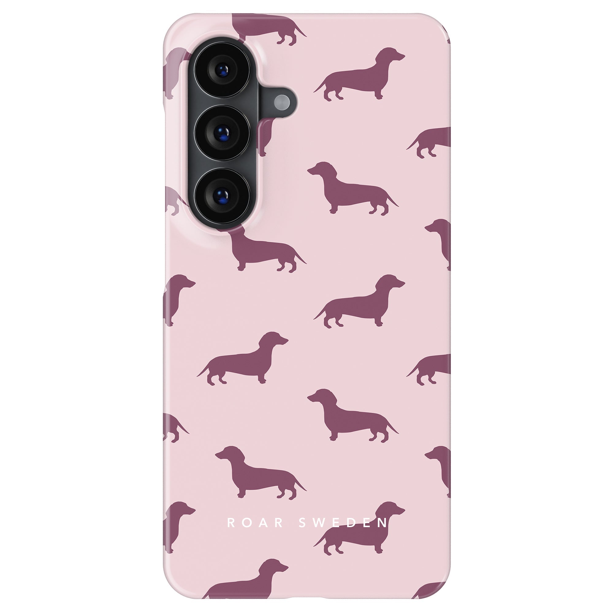 Pink Dachshund - Slim case - Roar Sweden