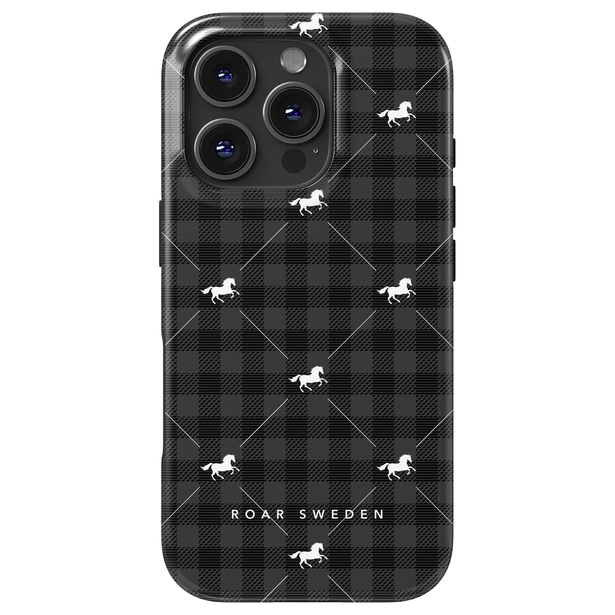 Plaid Horse Tough mobilskal – Plaid Horse Black