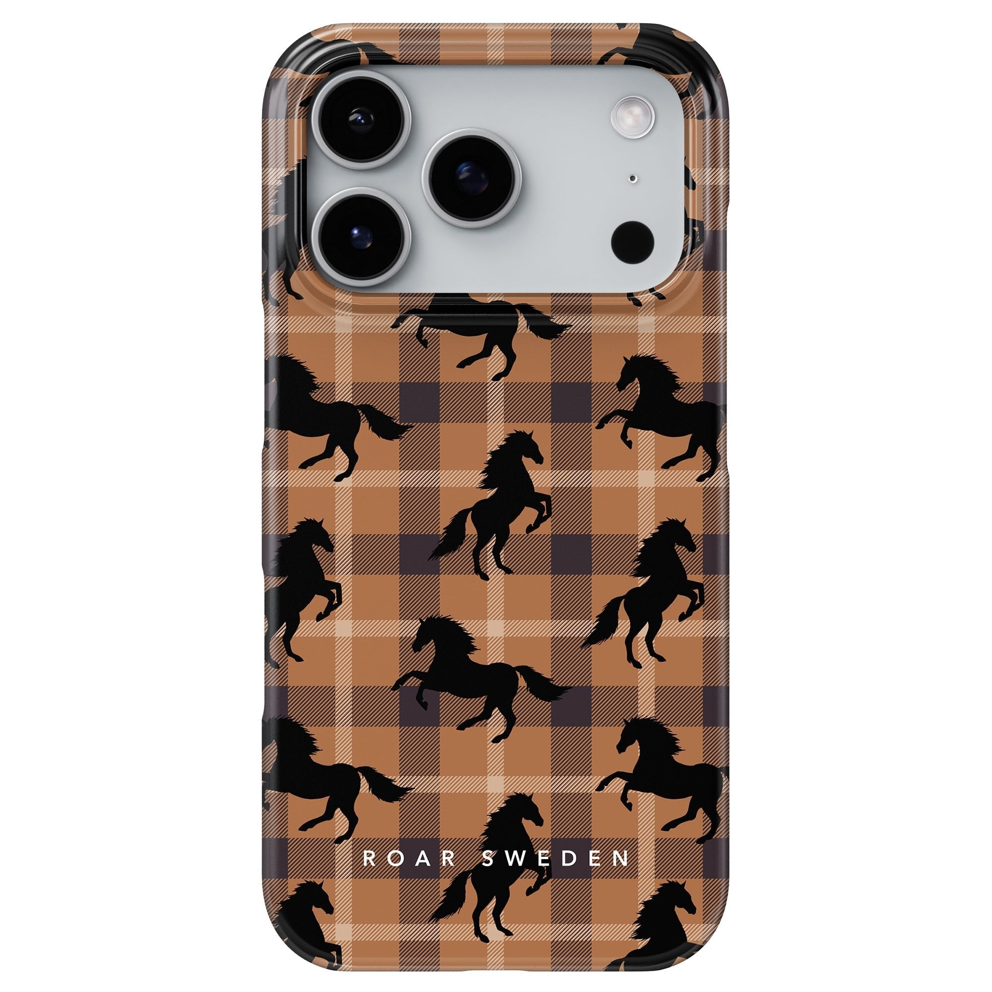 Plaid Horse Slim mobilskal – Plaid Horse Brown