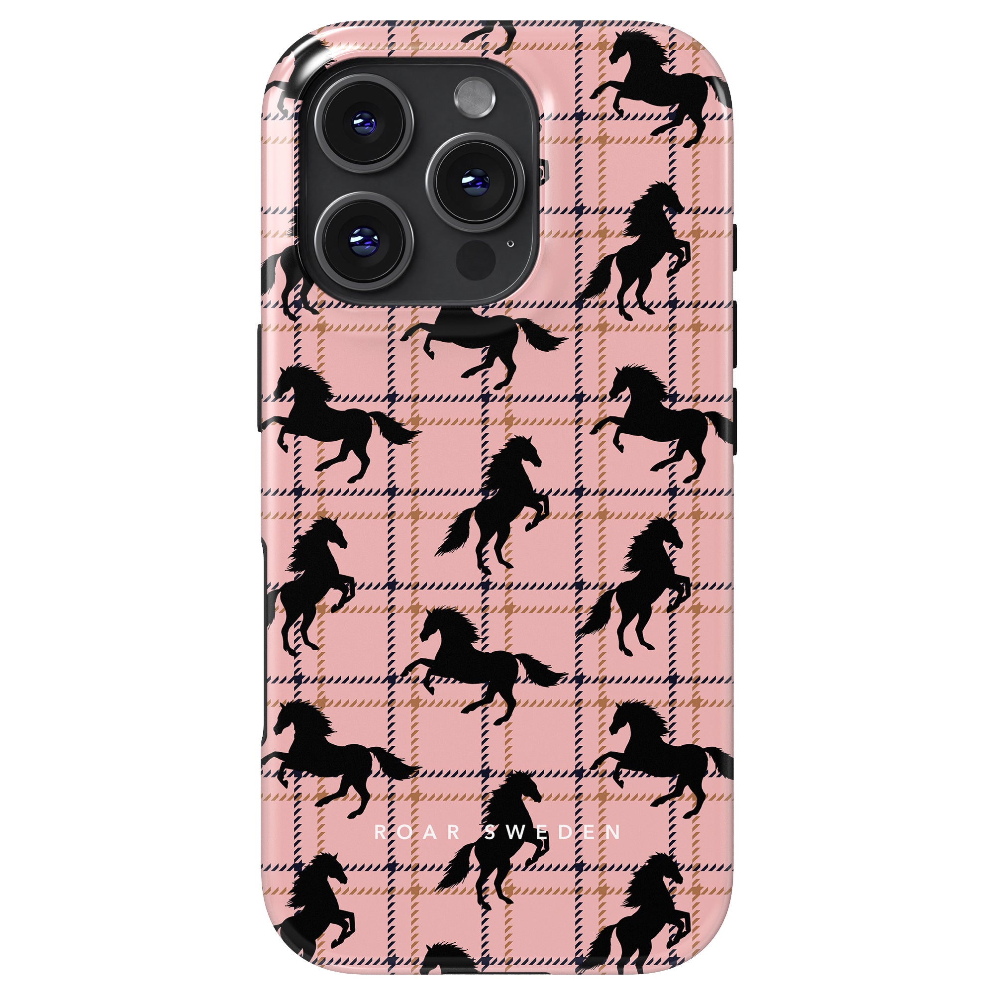 Plaid Horse Tough mobilskal – Plaid Horse Pink