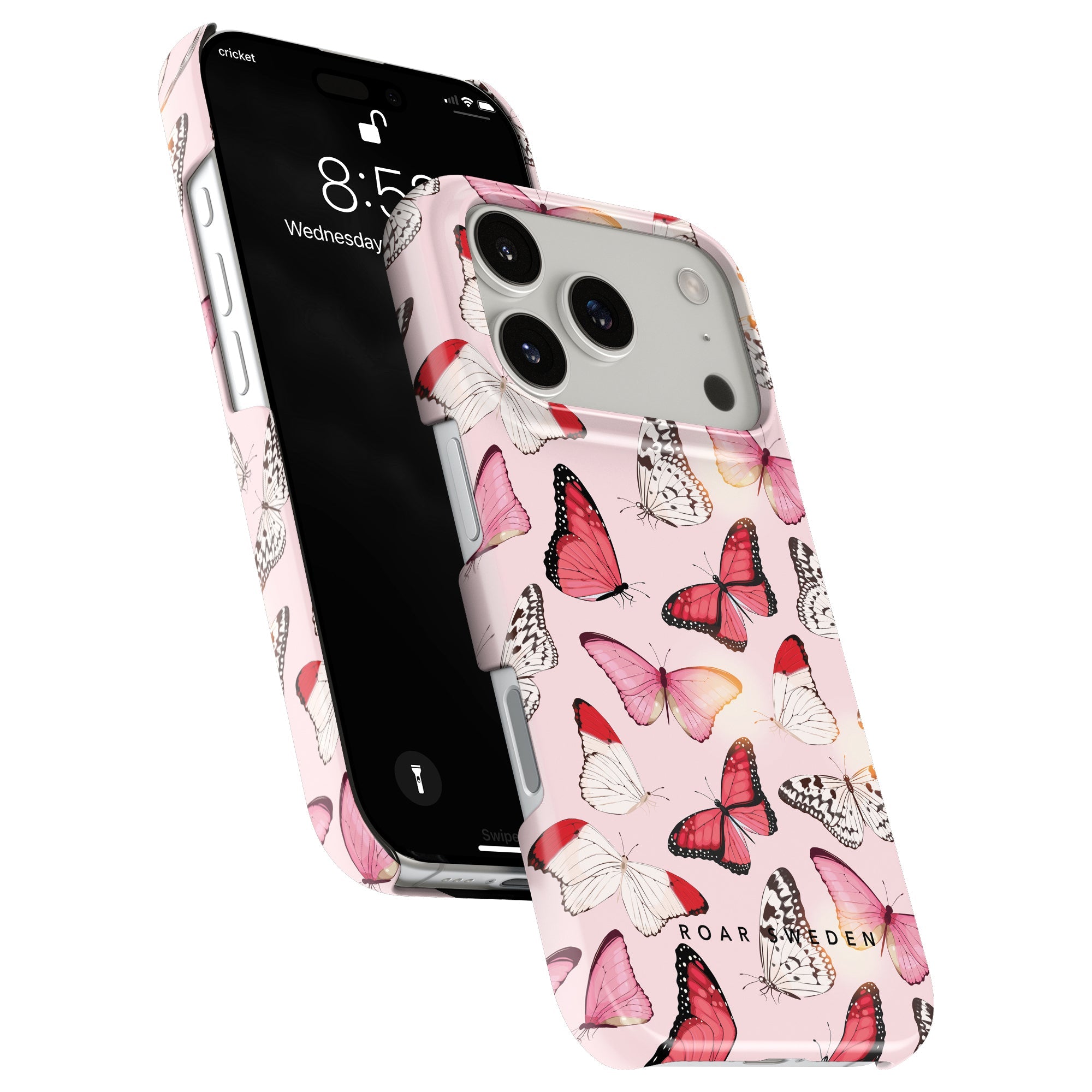 Slim mobilskal – Rosy Butterflies