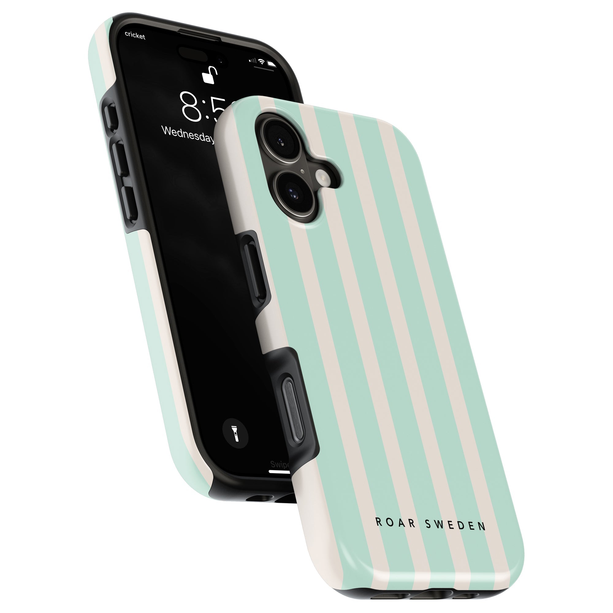 Seafoam Stripes - Tough Case - Roar Sweden