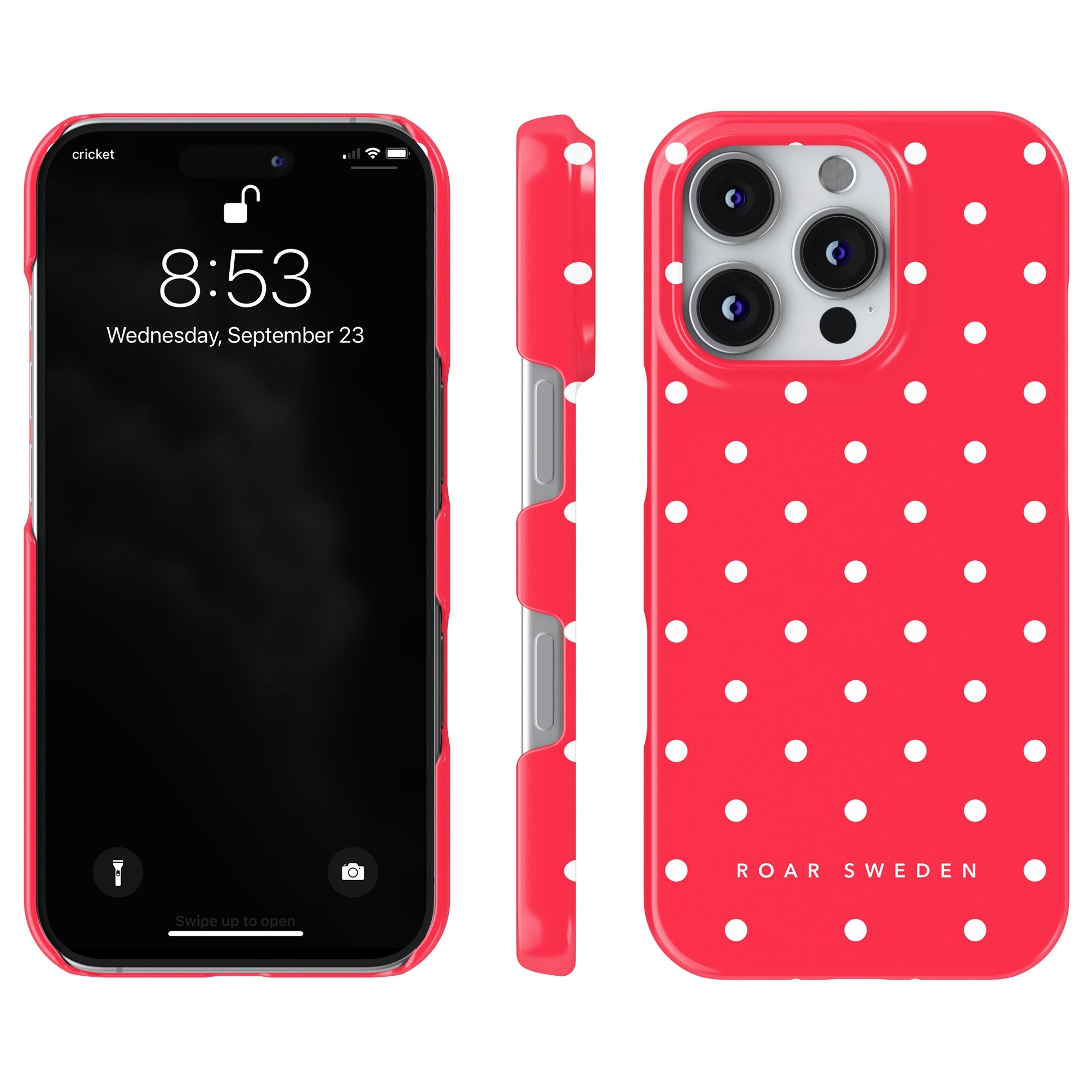 Slim mobilskal – Strawberry Dots