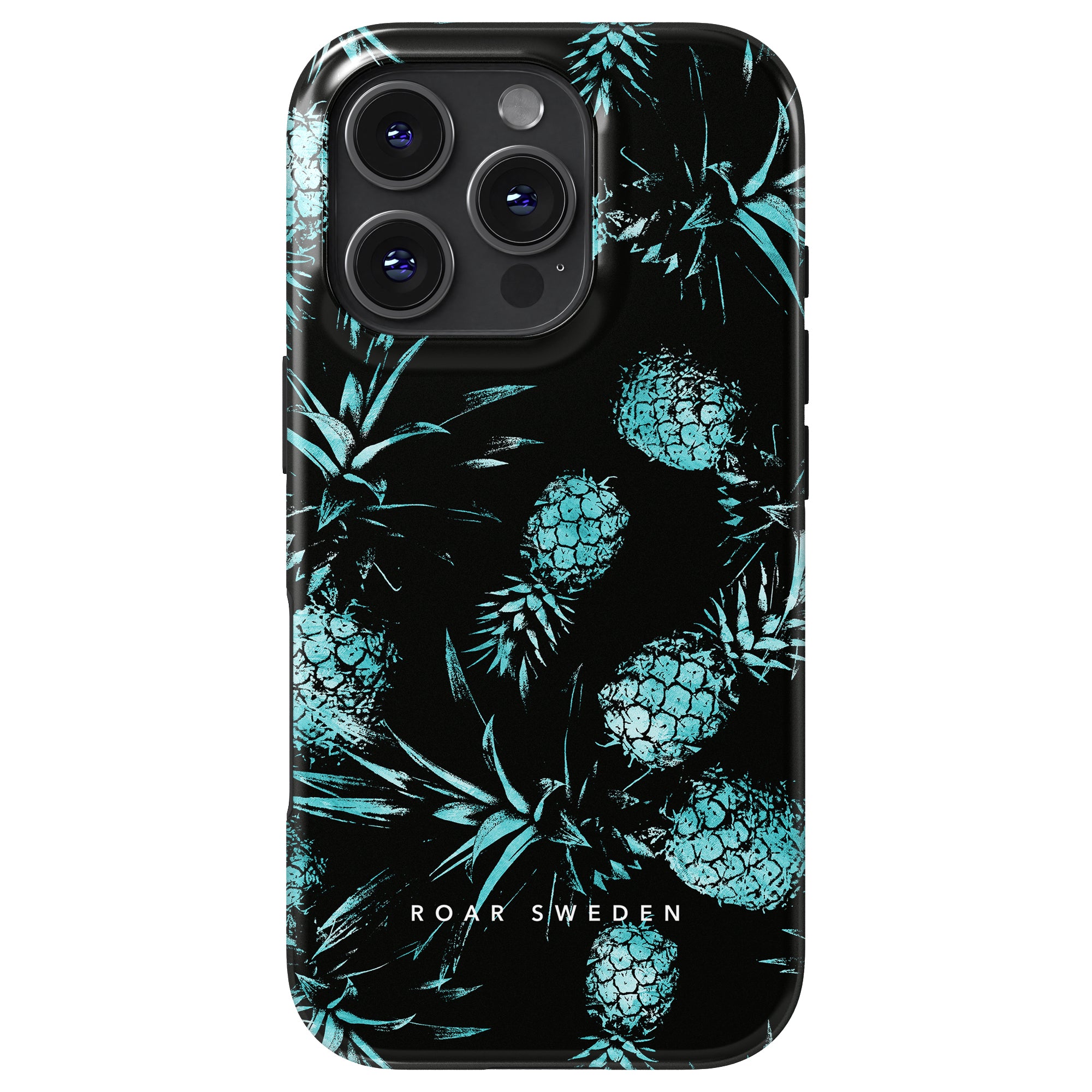 MagSafe mobilskal – Turquoise Pineapples