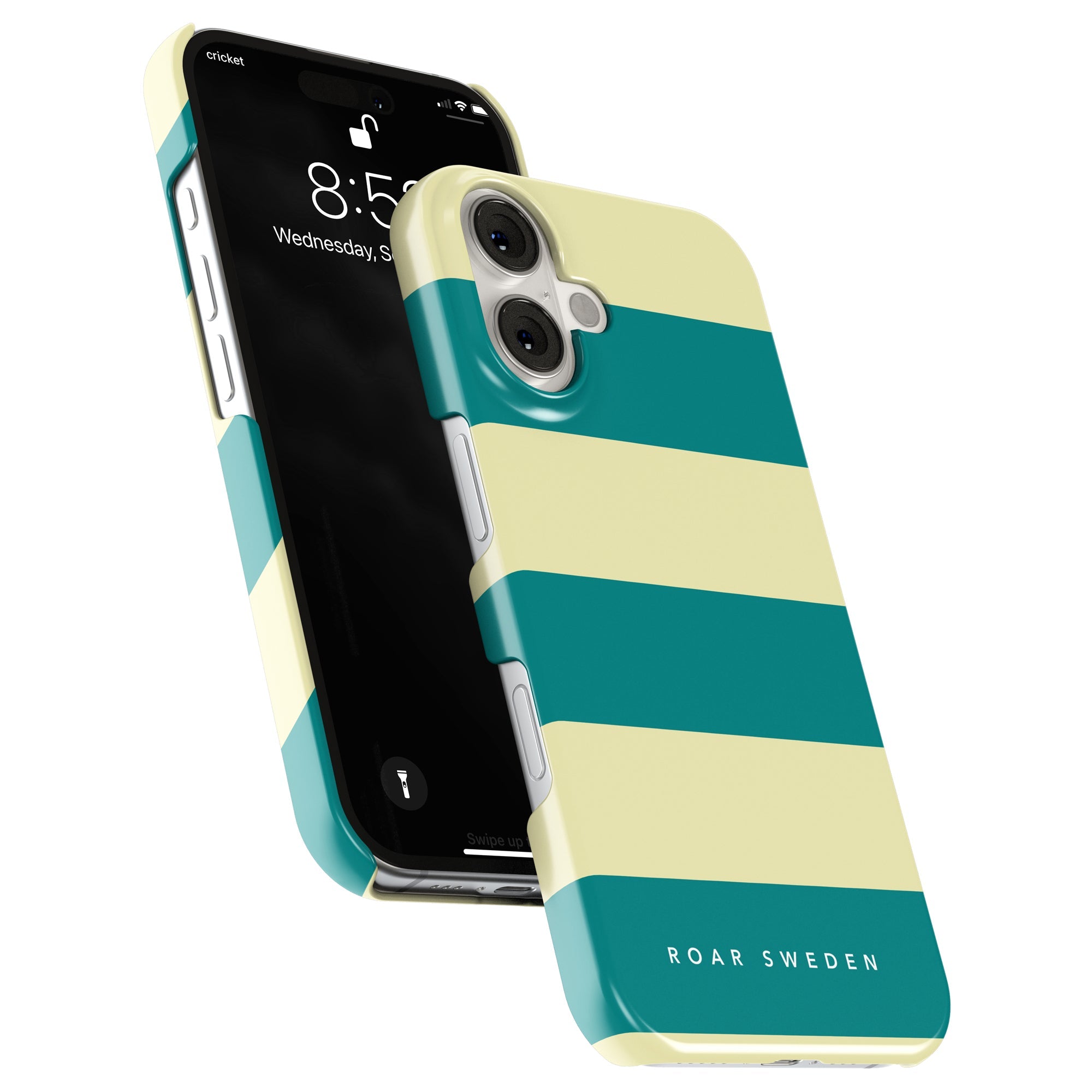 Slim mobilskal – Turtle Stripes