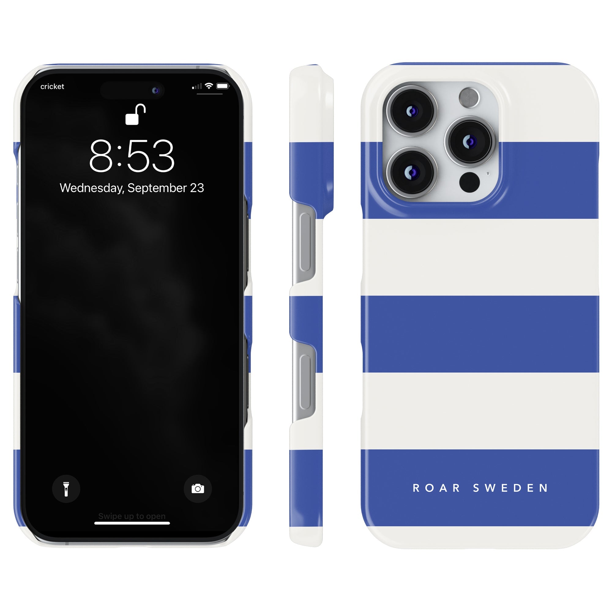 Slim mobilskal – Arctic Stripes