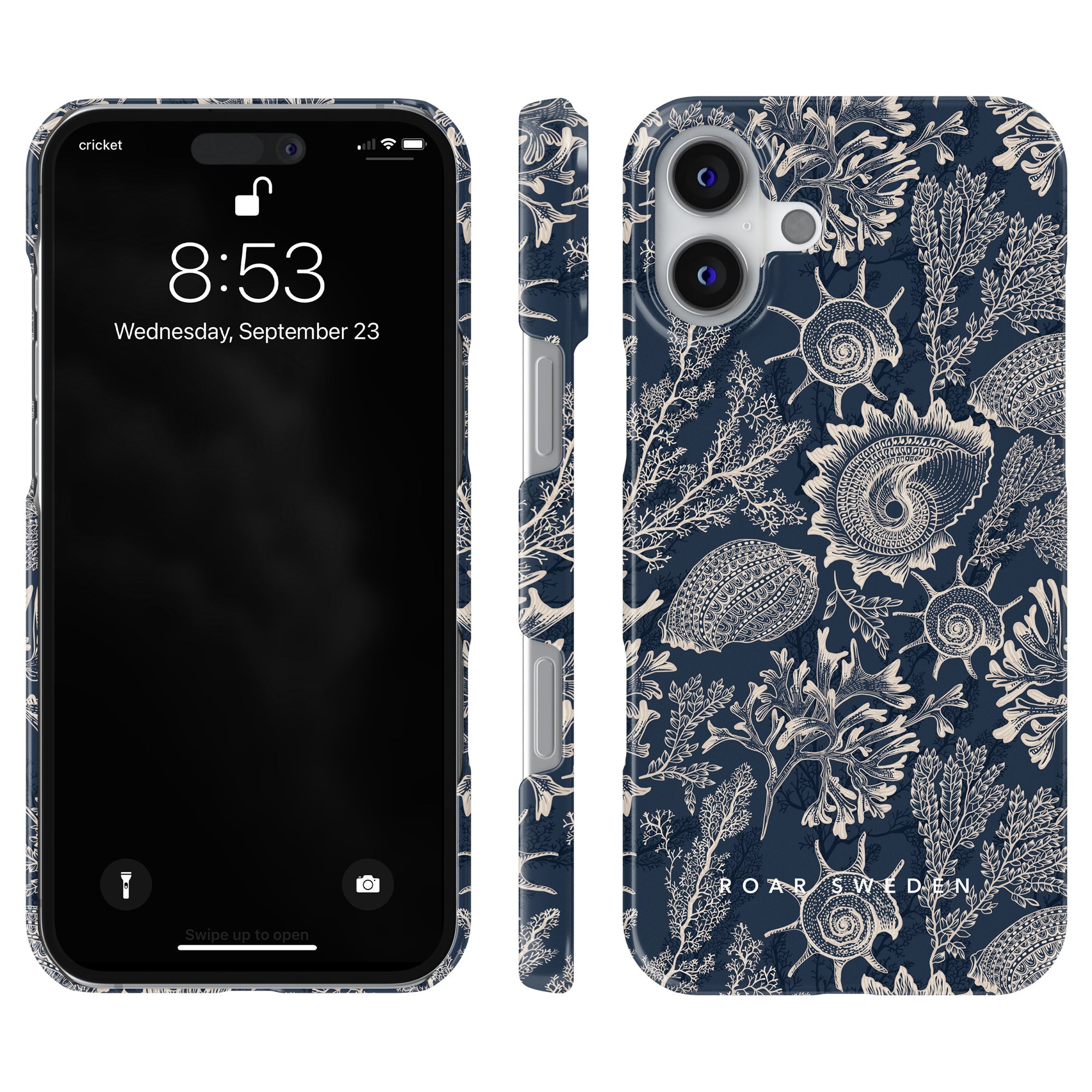 Slim mobilskal – Blue Corals