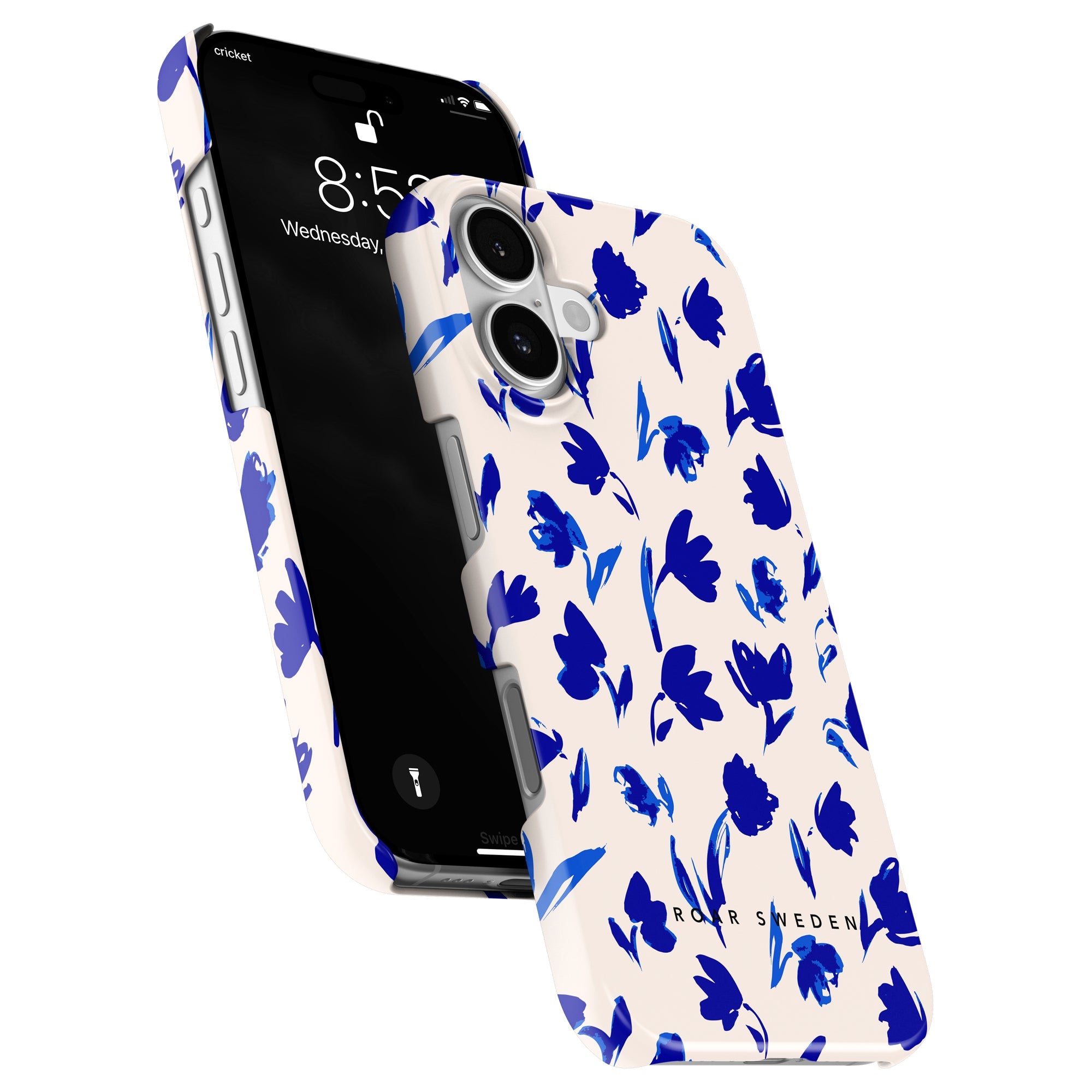 Slim mobilskal – Blue Flowers