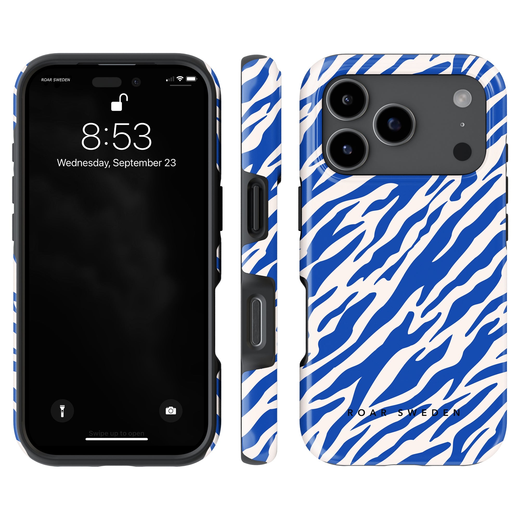 Tiger MagSafe mobilskal – Blue Stripes