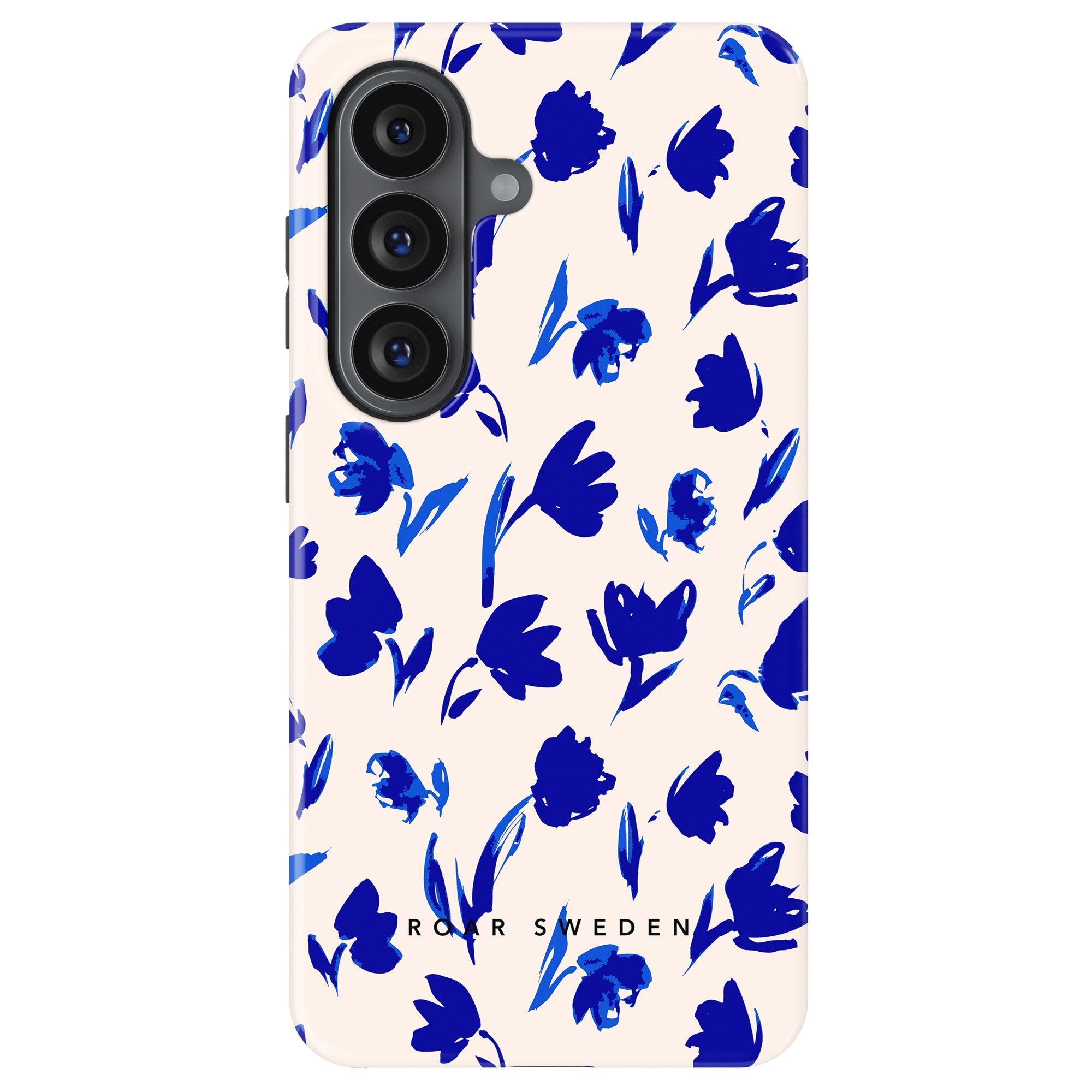 Blå Blomster - Magnetisk Robust Telefoncover