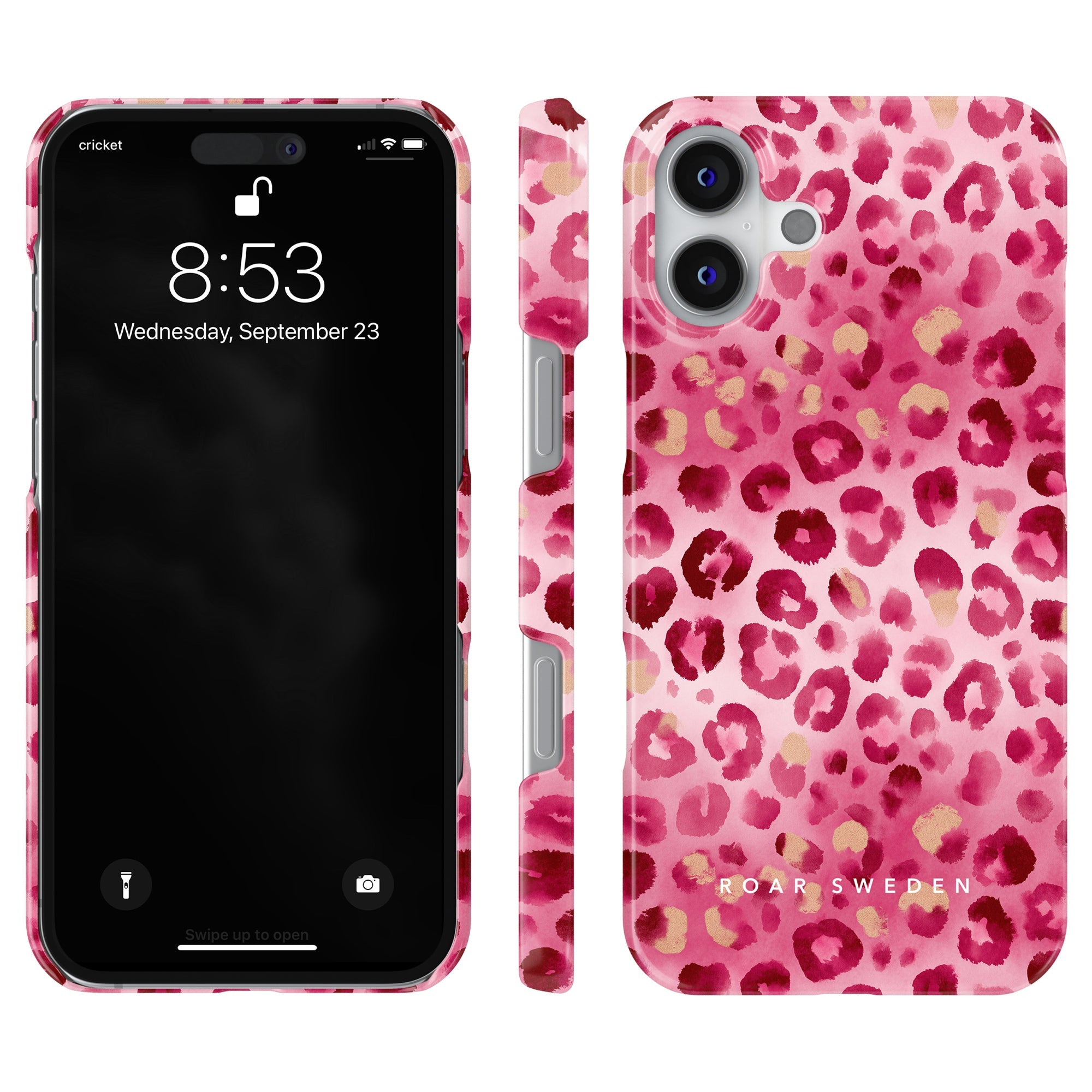 Slim mobilskal – Blush Leopard