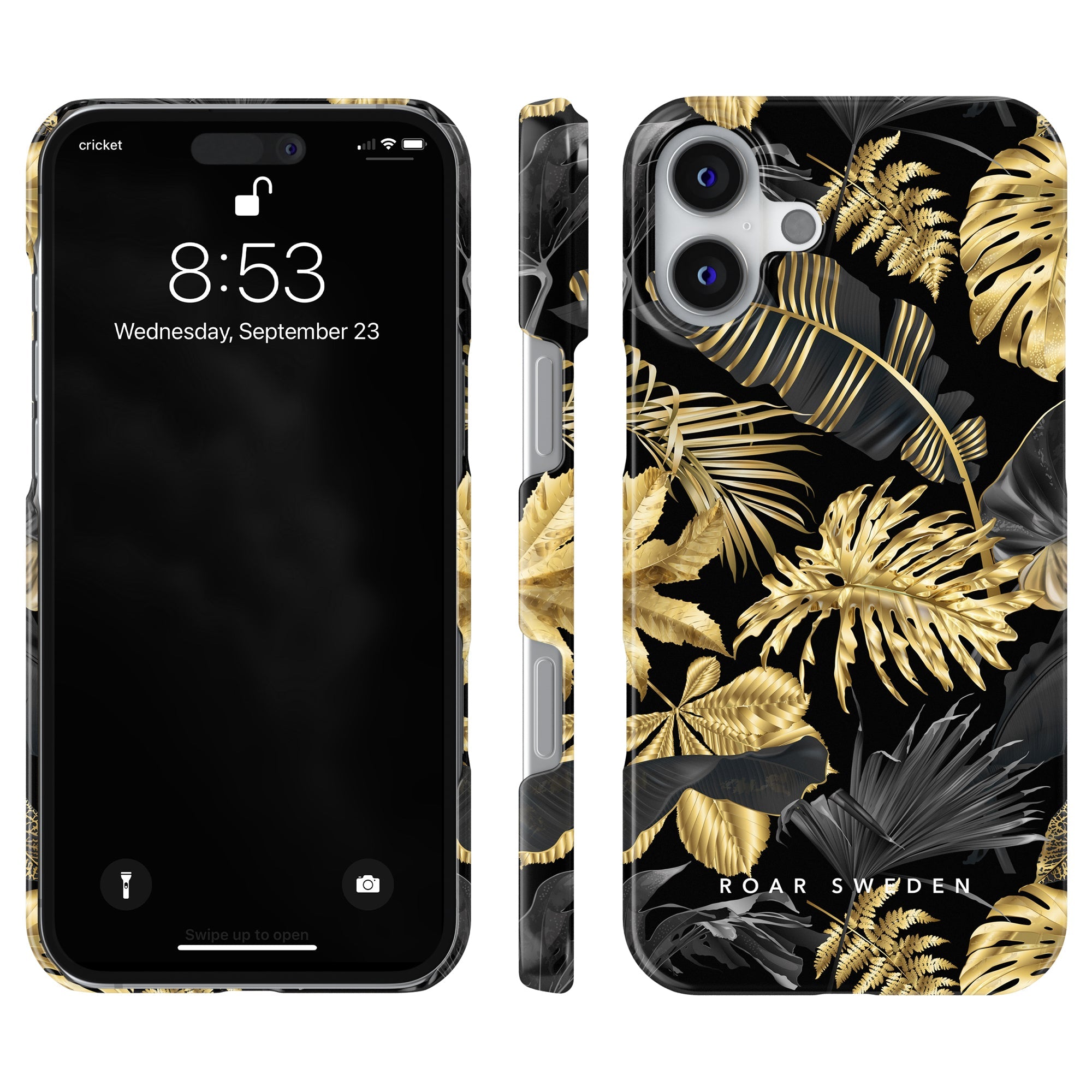 Slim mobilskal – Botanic Gold