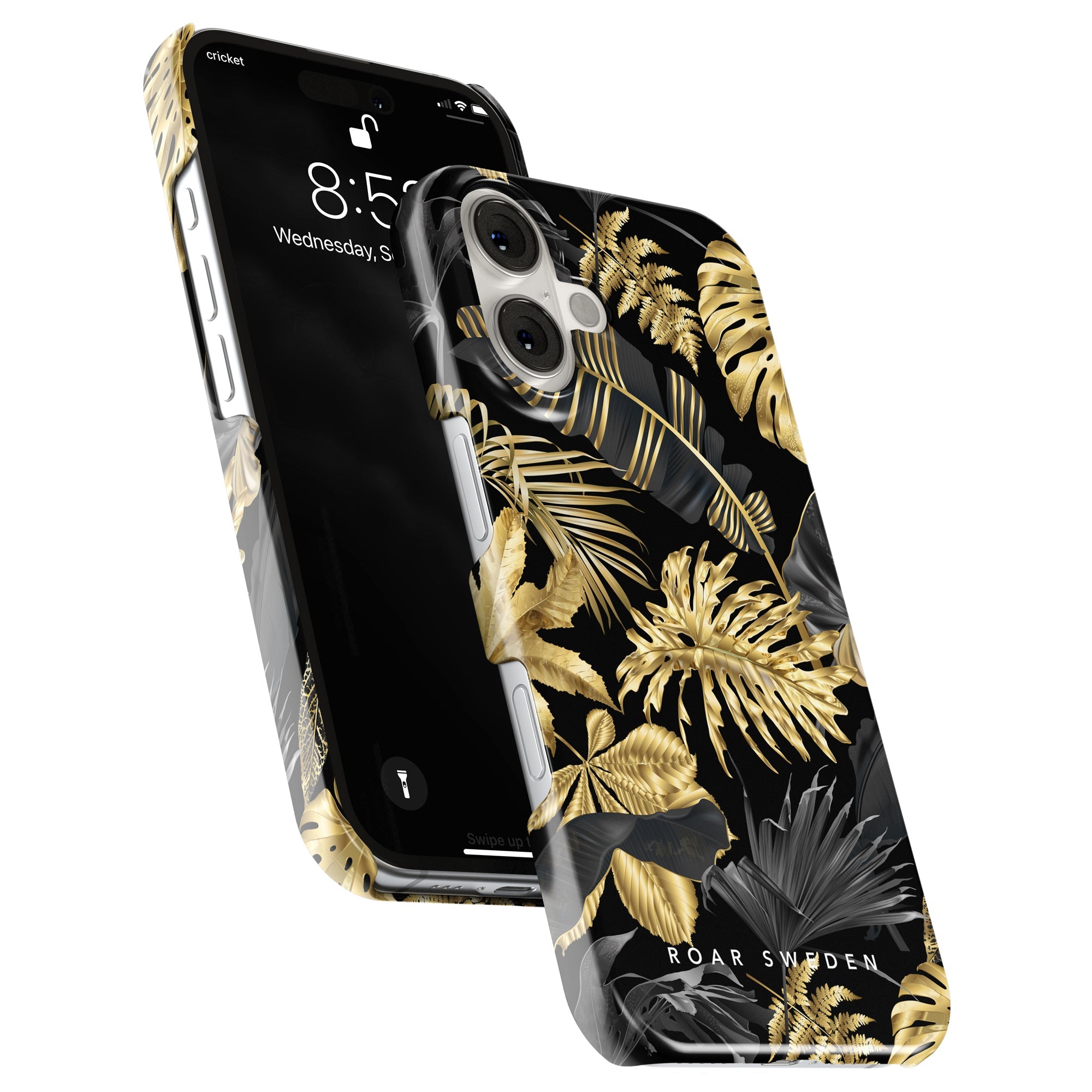 Slim mobilskal – Botanic Gold