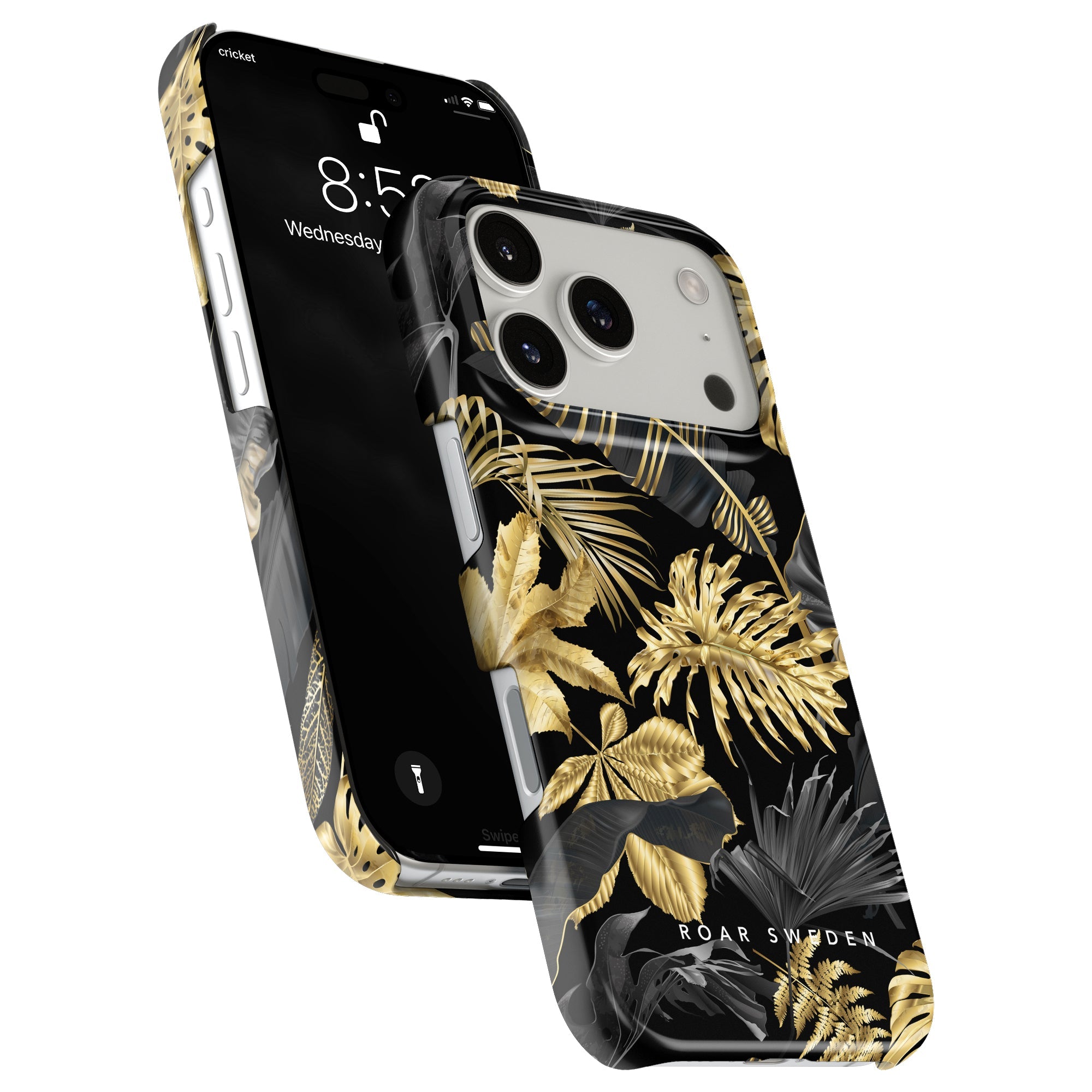Slim mobilskal – Botanic Gold