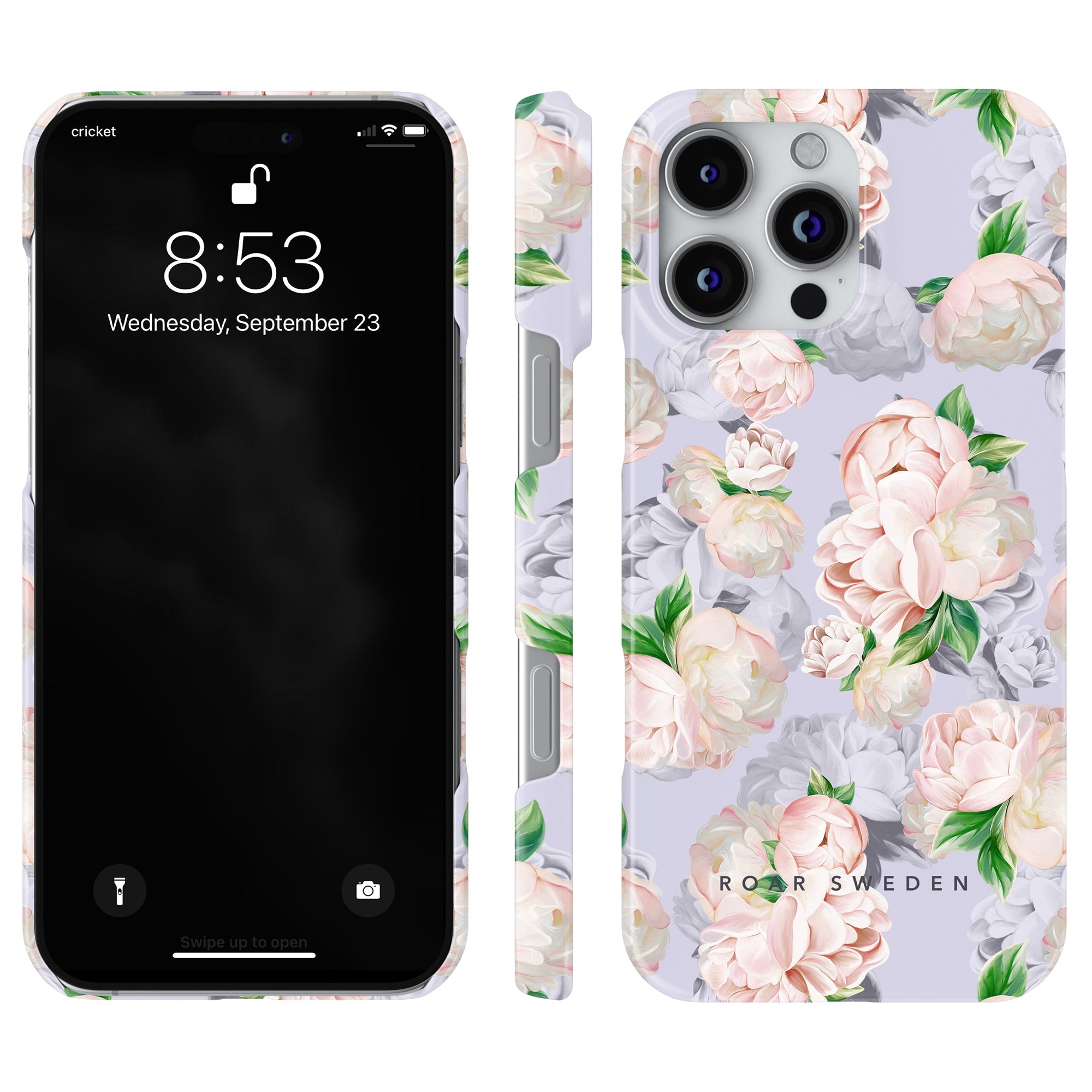 Slim mobilskal – Bright Peonies