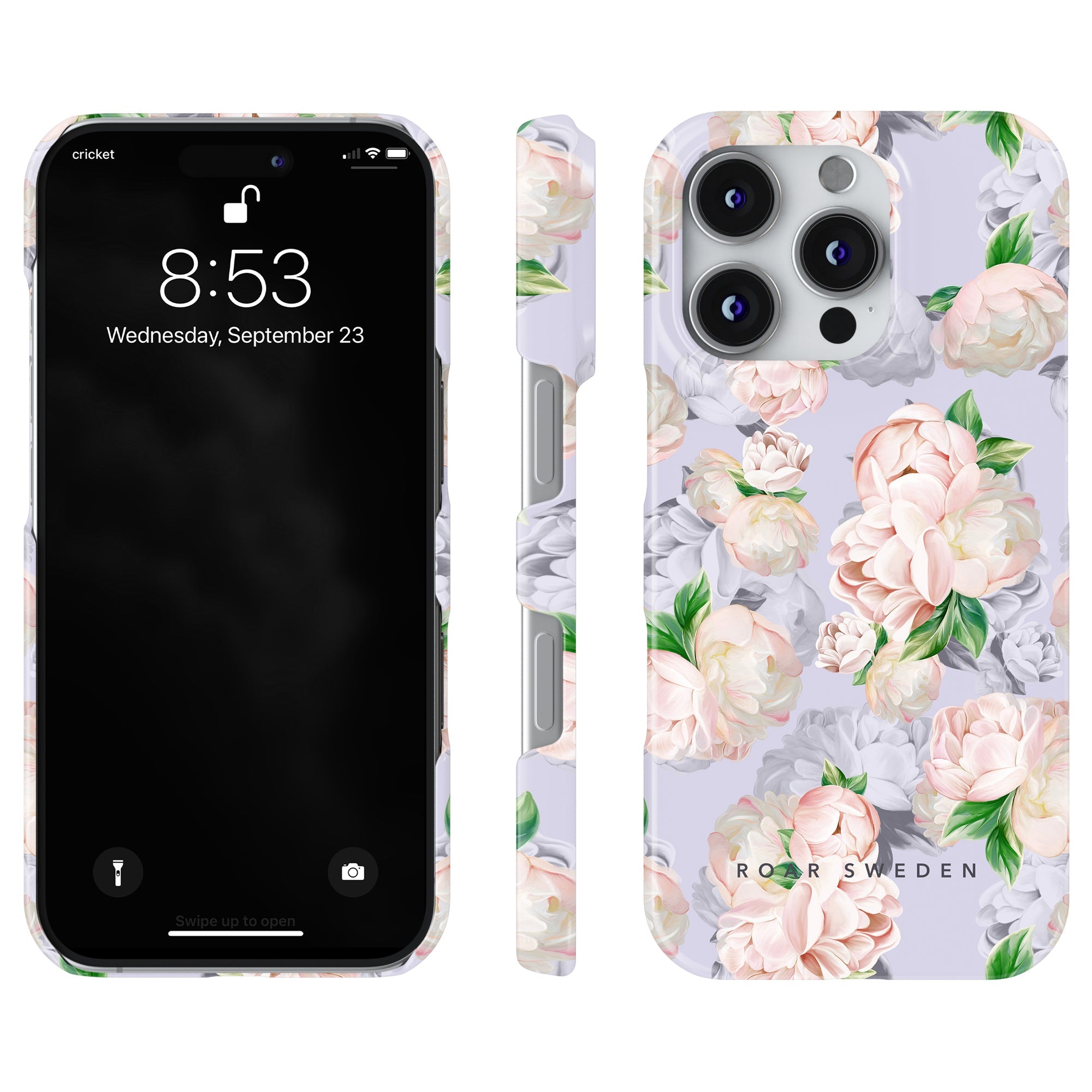 Slim mobilskal – Bright Peonies