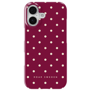 Burgundy Dots - Slim case