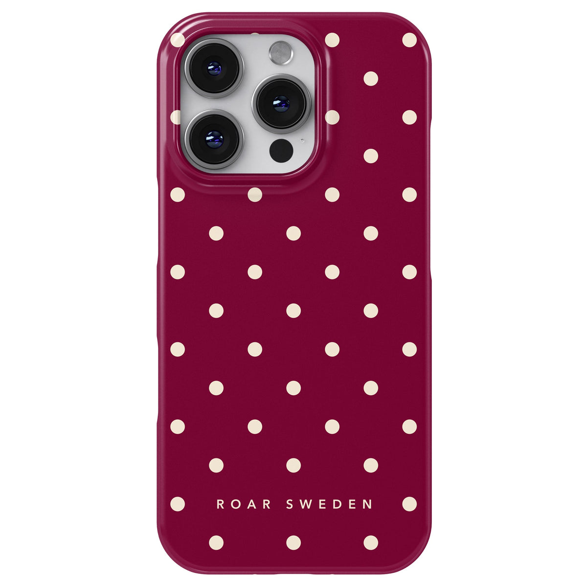 Burgundy Dots - Slim case