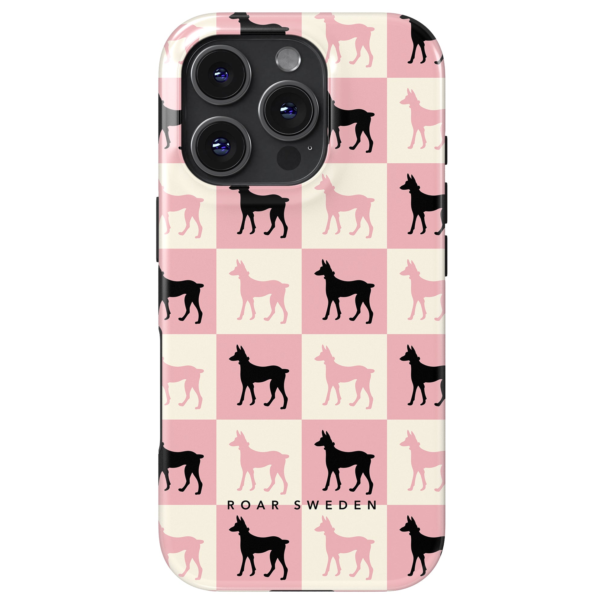 Tough mobilskal – Chequer Doberman