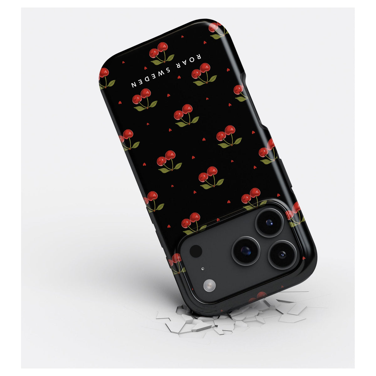 Cherry Black - Magsafe Tough Case - Roar Sweden