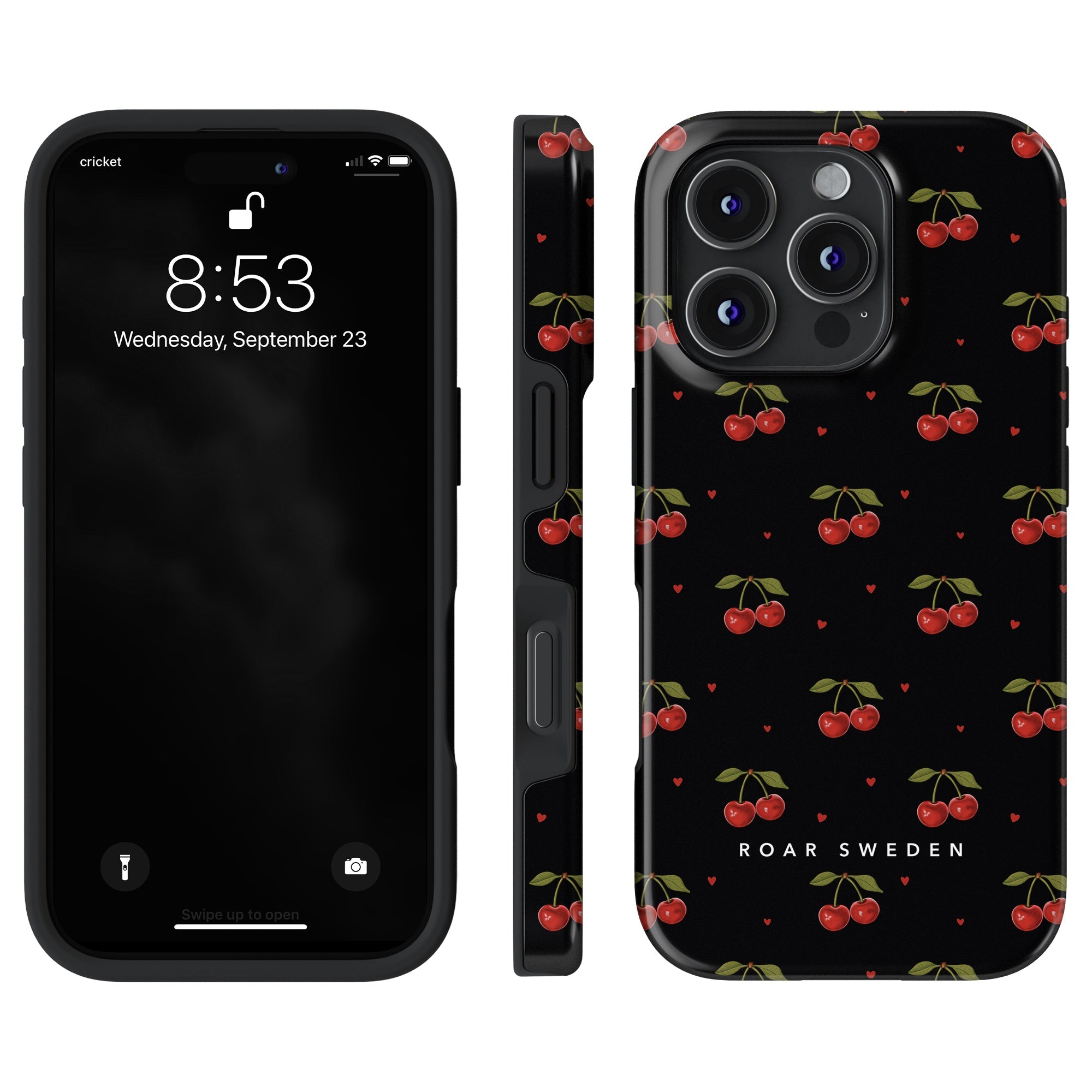 Tough mobilskal - Cherry Black