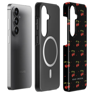 Cherry Black - Magnetisk og Slidstærk Telefoncover
