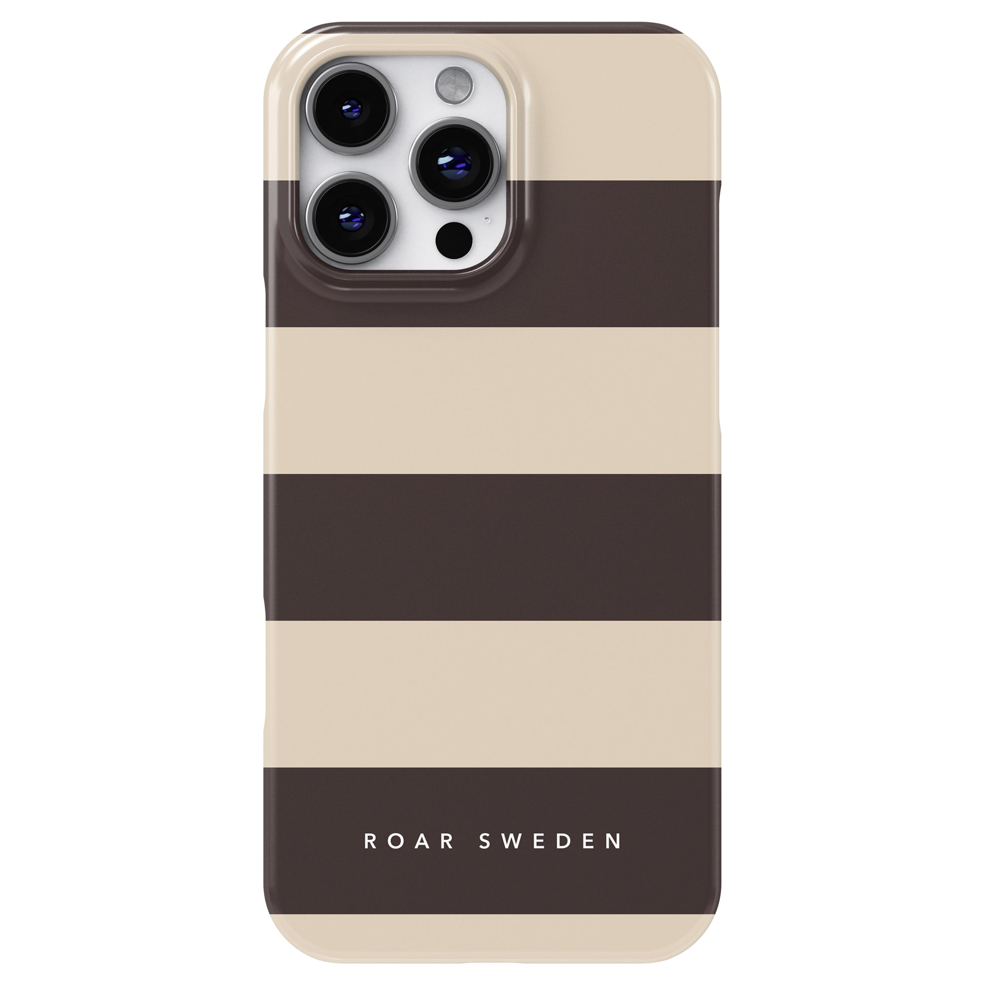 Slim mobilskal – Cocoa Stripes