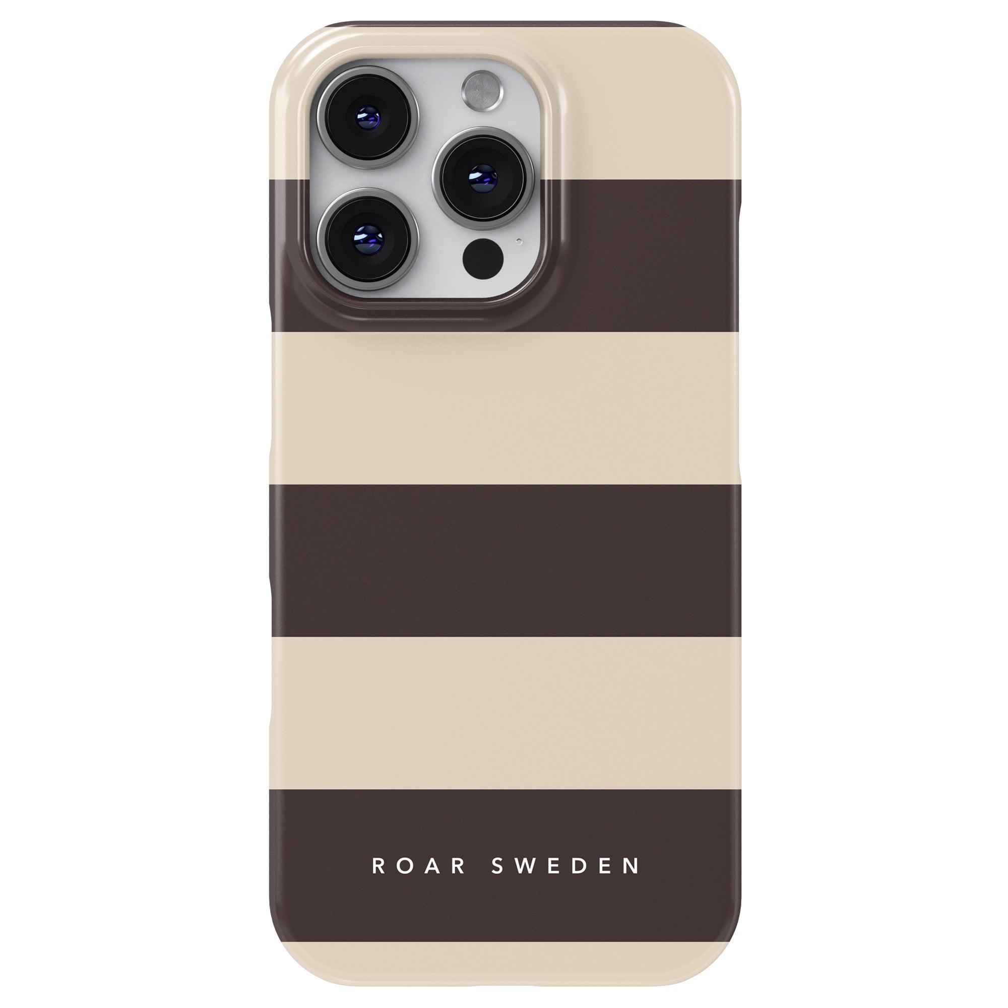 Slim mobilskal – Cocoa Stripes