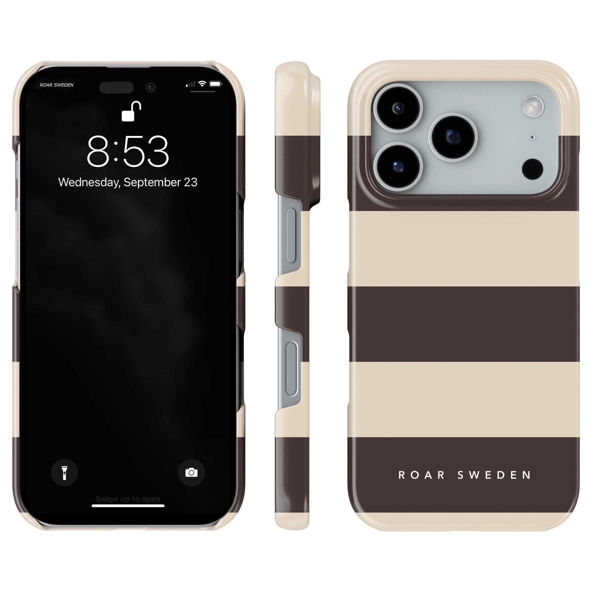 Cocoa Stripes - Slim case - Roar Sweden