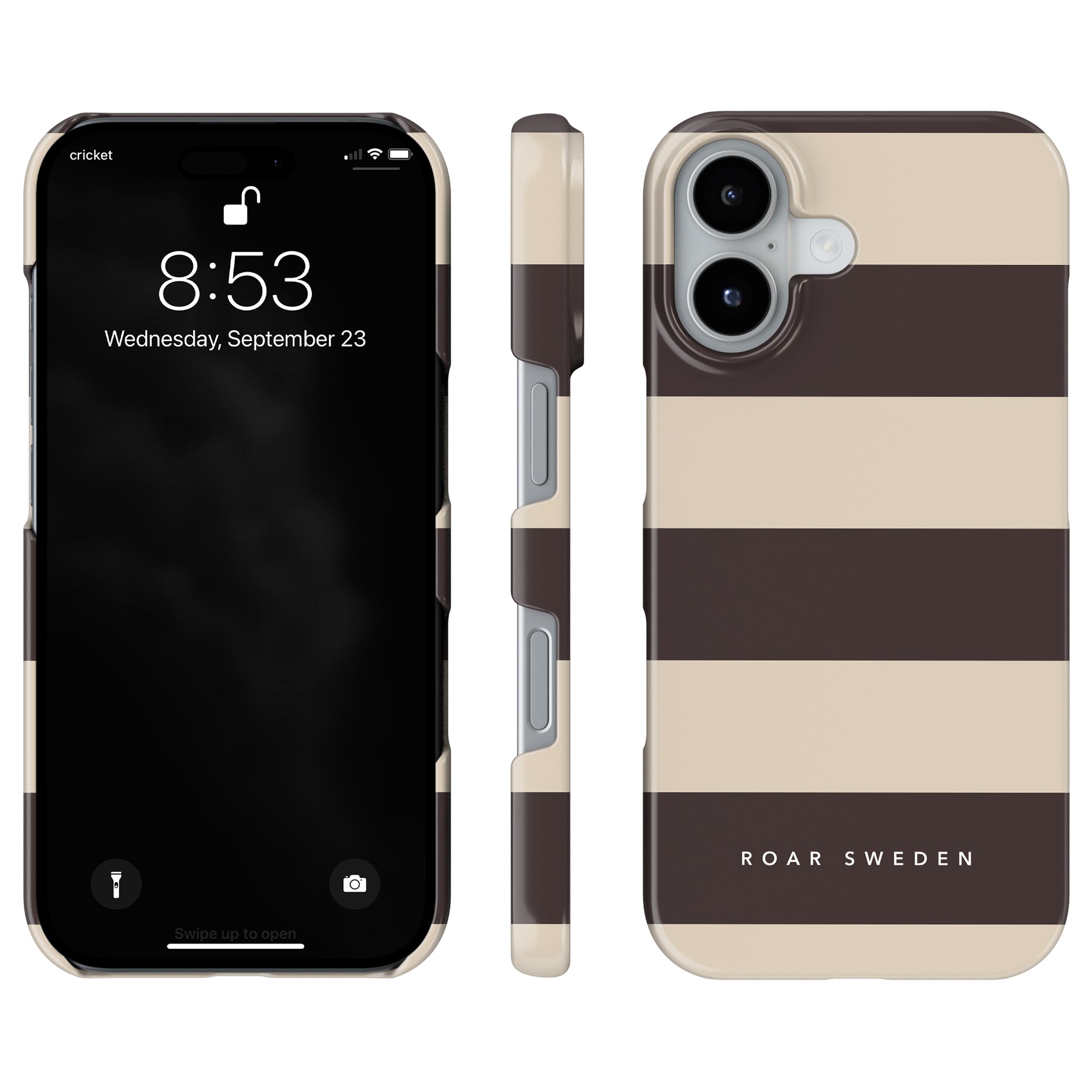 Cocoa Stripes - Slim case - Roar Sweden