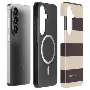 Cocoa Stripes - Magnetisk Robust Telefoncover