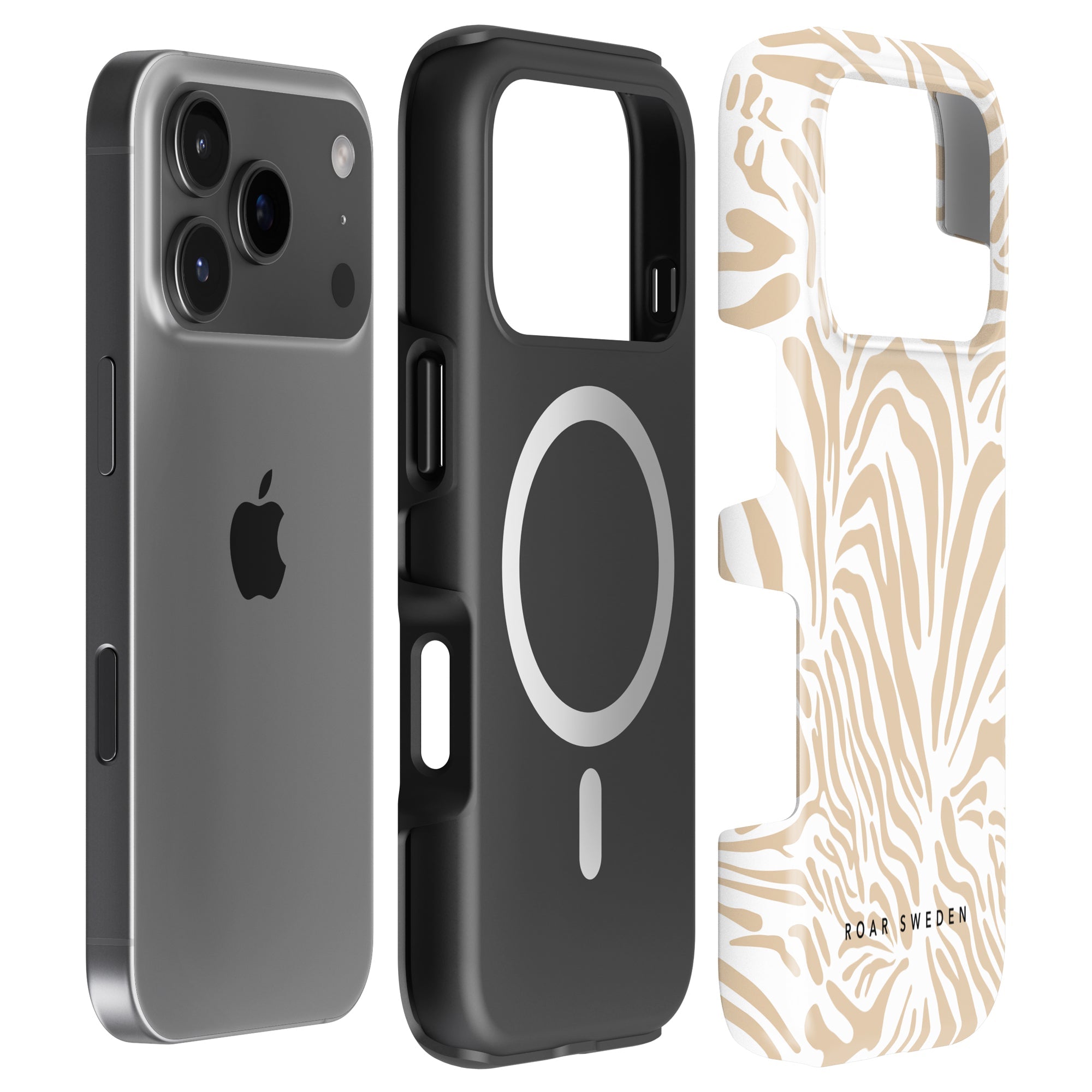 Creamy Zebra - Magsafe Tough Case - Roar Sweden