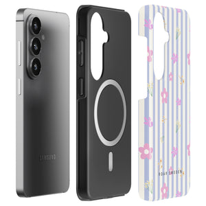 Sødt Blomsterprint - Magnetisk Robust Telefoncover