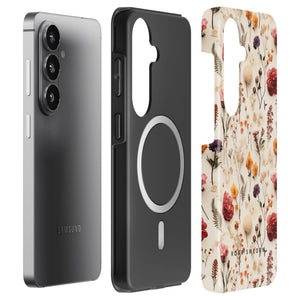 Tørrede blomster - Robust magnetisk telefoncover