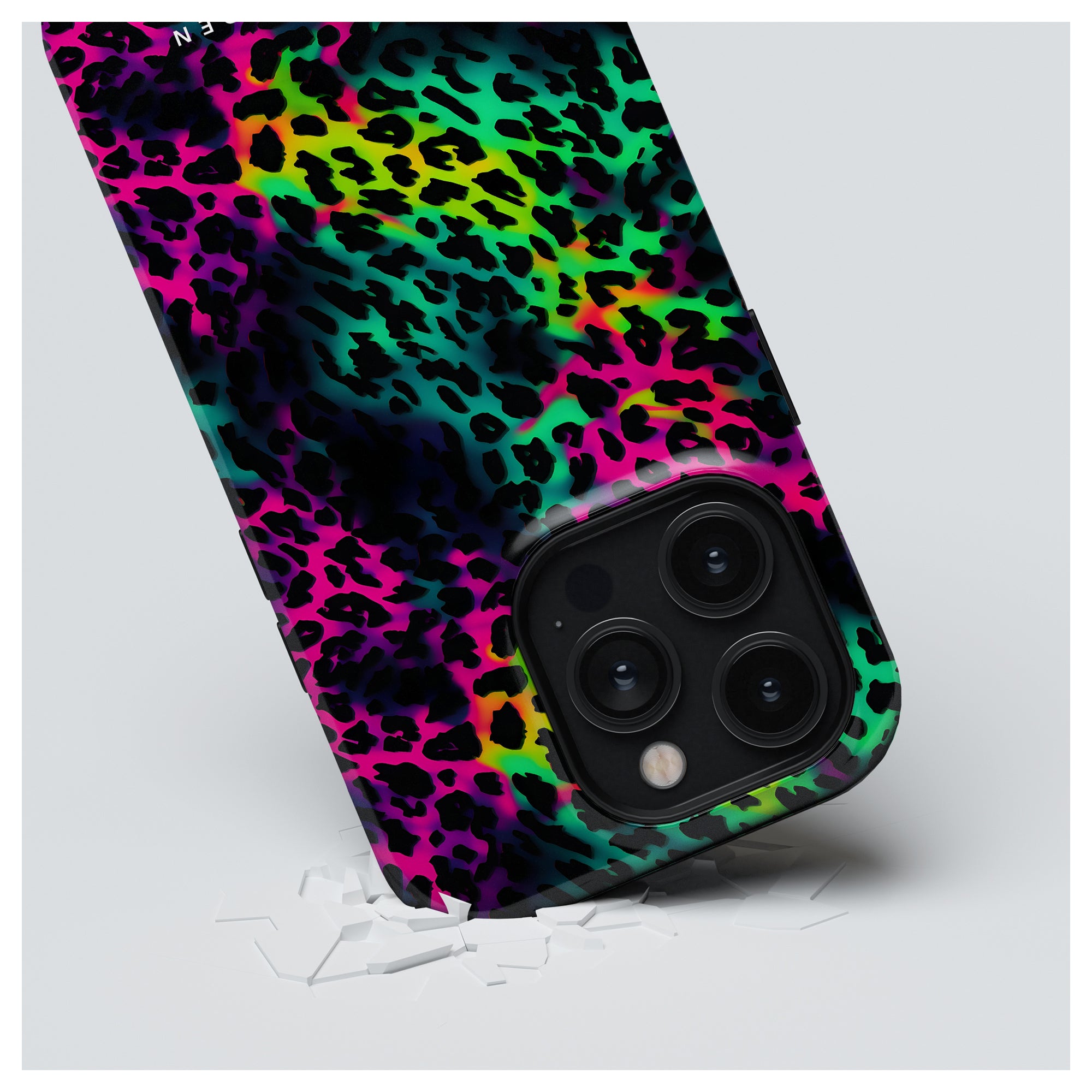 Tough mobilskal – Electric Leopard