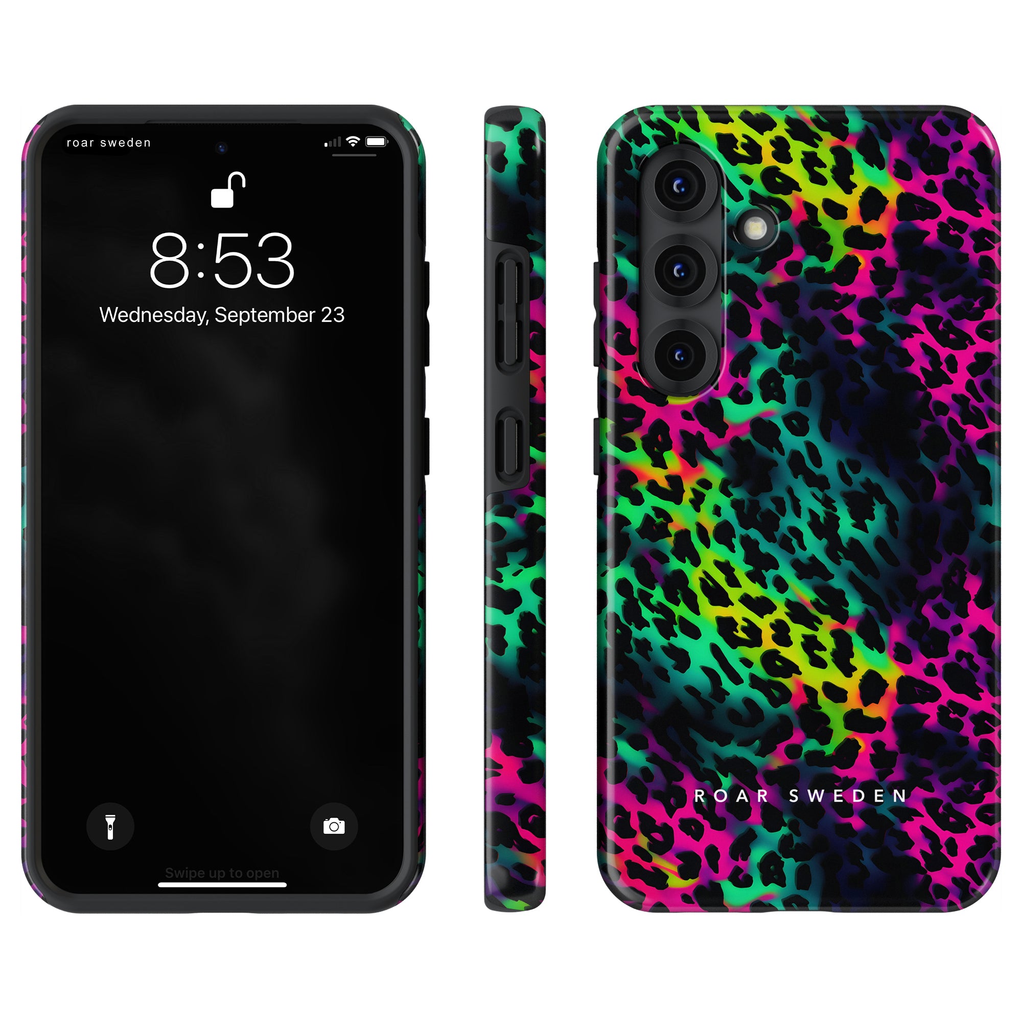 Tough mobilskal – Electric Leopard