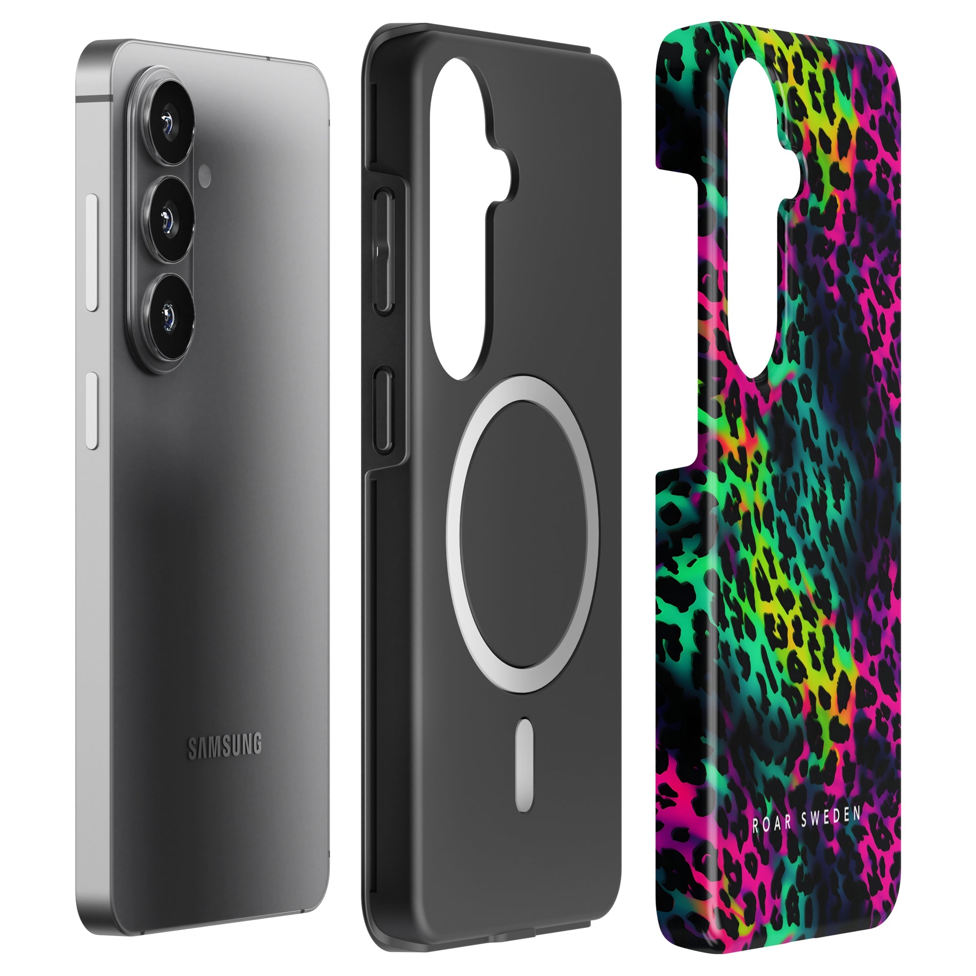 Electric Leopard - Magnetic Tough Phone Case - Roar Sweden