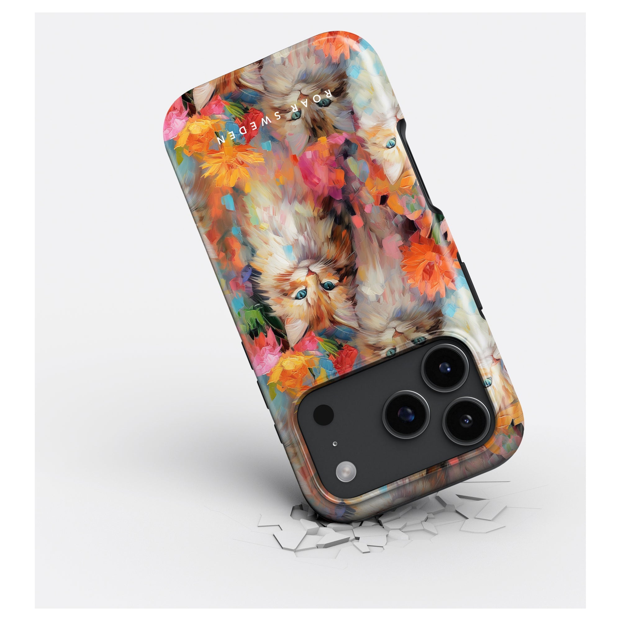Kitty MagSafe mobilskal – Flower Kitty