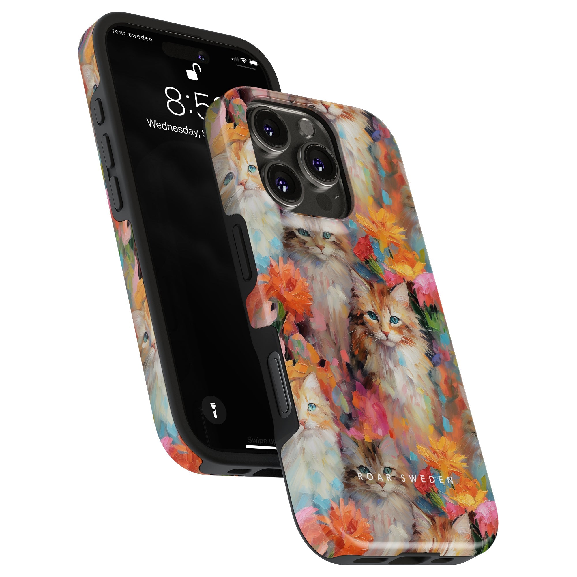 Tough mobilskal - Flower Kitty