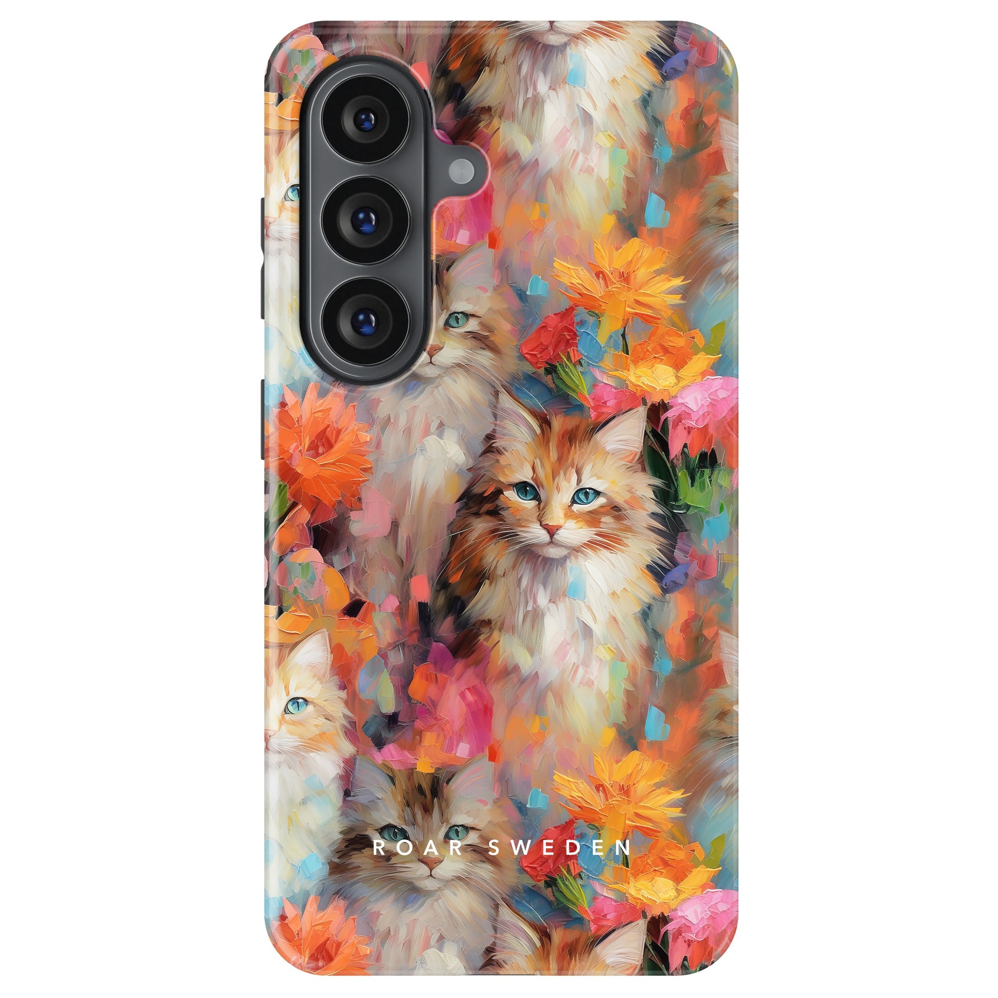 Flower Kitty - Magnetisk, holdbart telefoncover