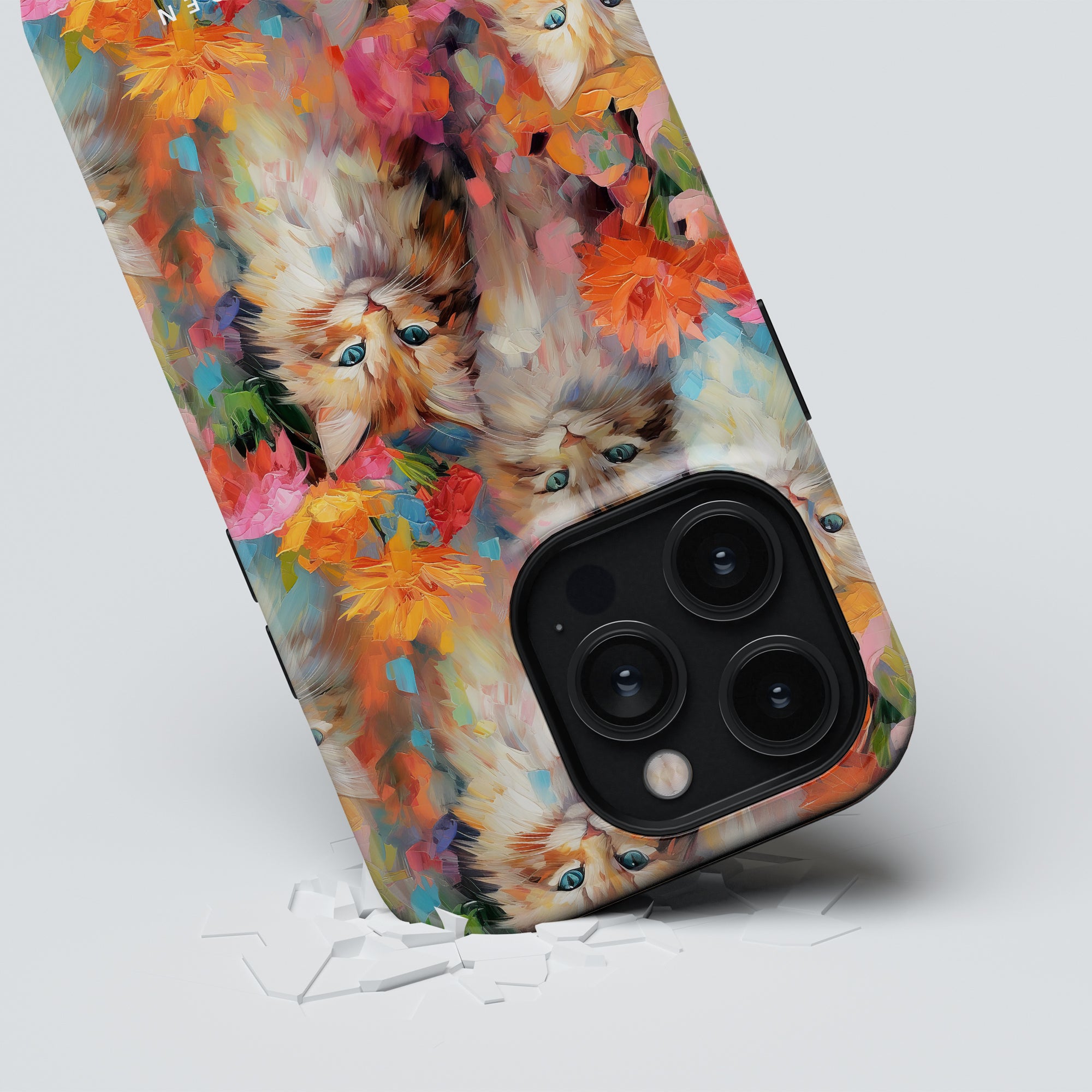 Kitty MagSafe mobilskal – Flower Kitty